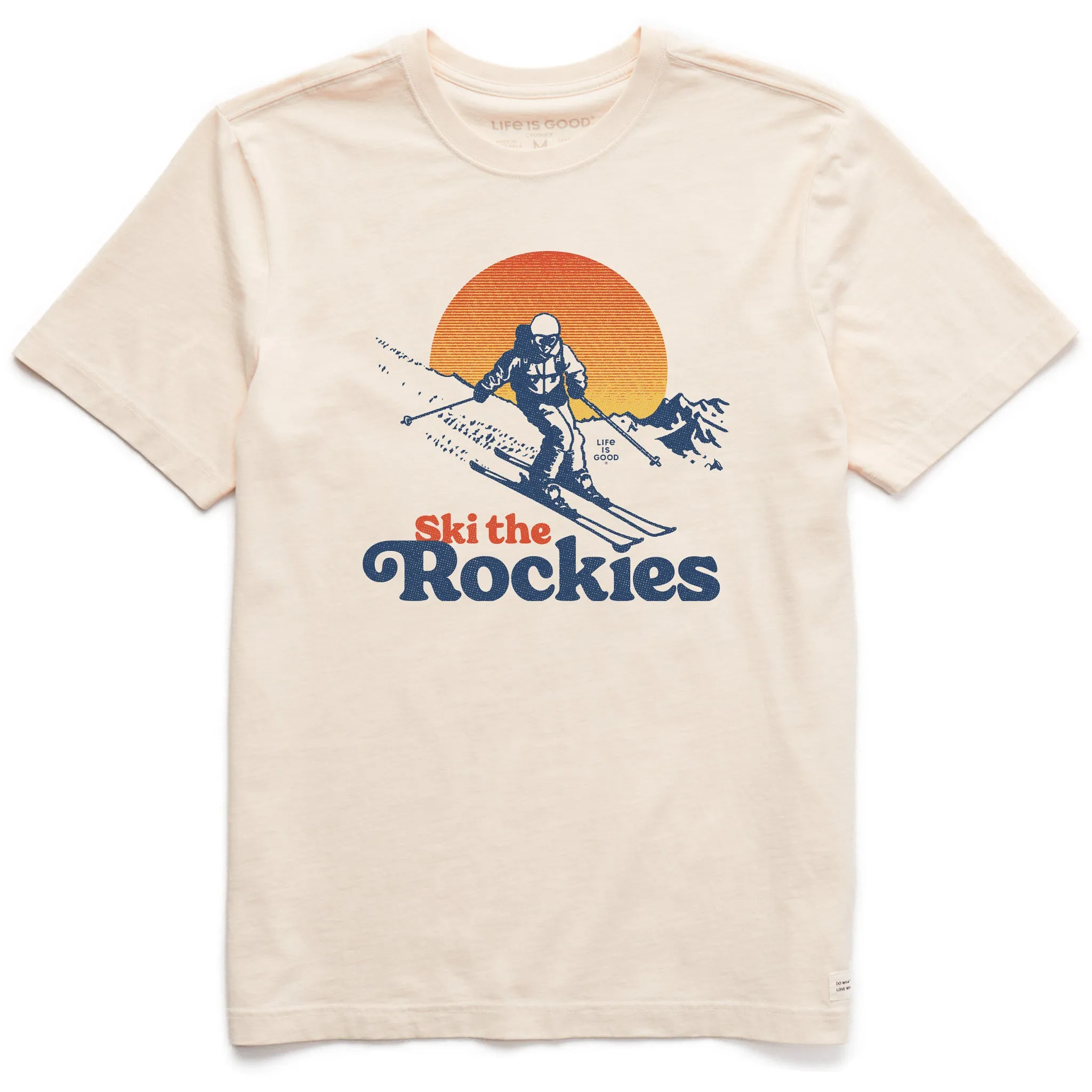 Men's Ski the Rockies Short Sleeve Crusher Tee Life is Good