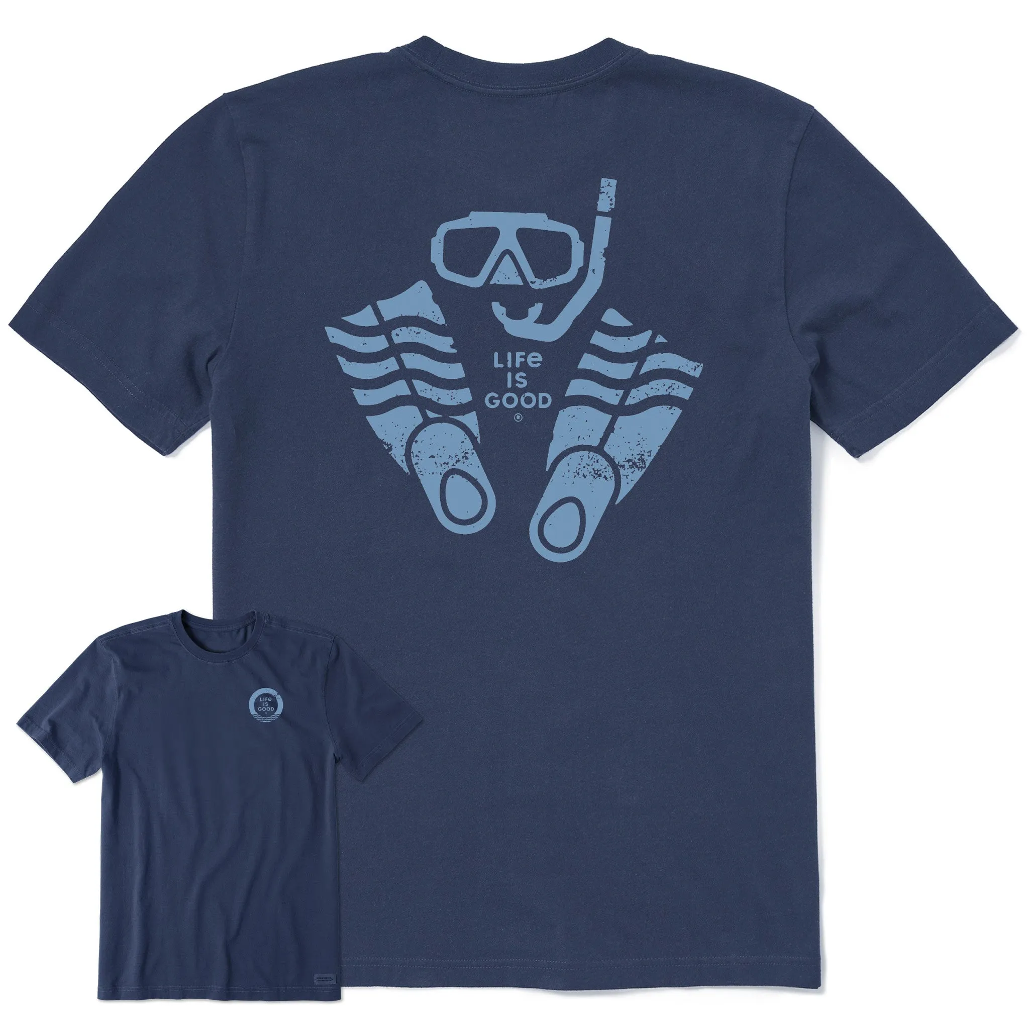Men's Snorkle Day Short Sleeve Crusher Tee Life is Good