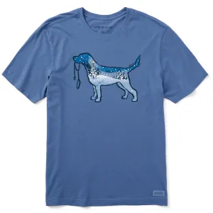 Men's Snowscape Dog Short Sleeve Crusher Tee Life is Good