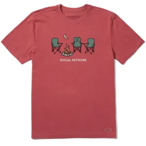Men's Social Network Camp Short Sleeve Tee Life is Good