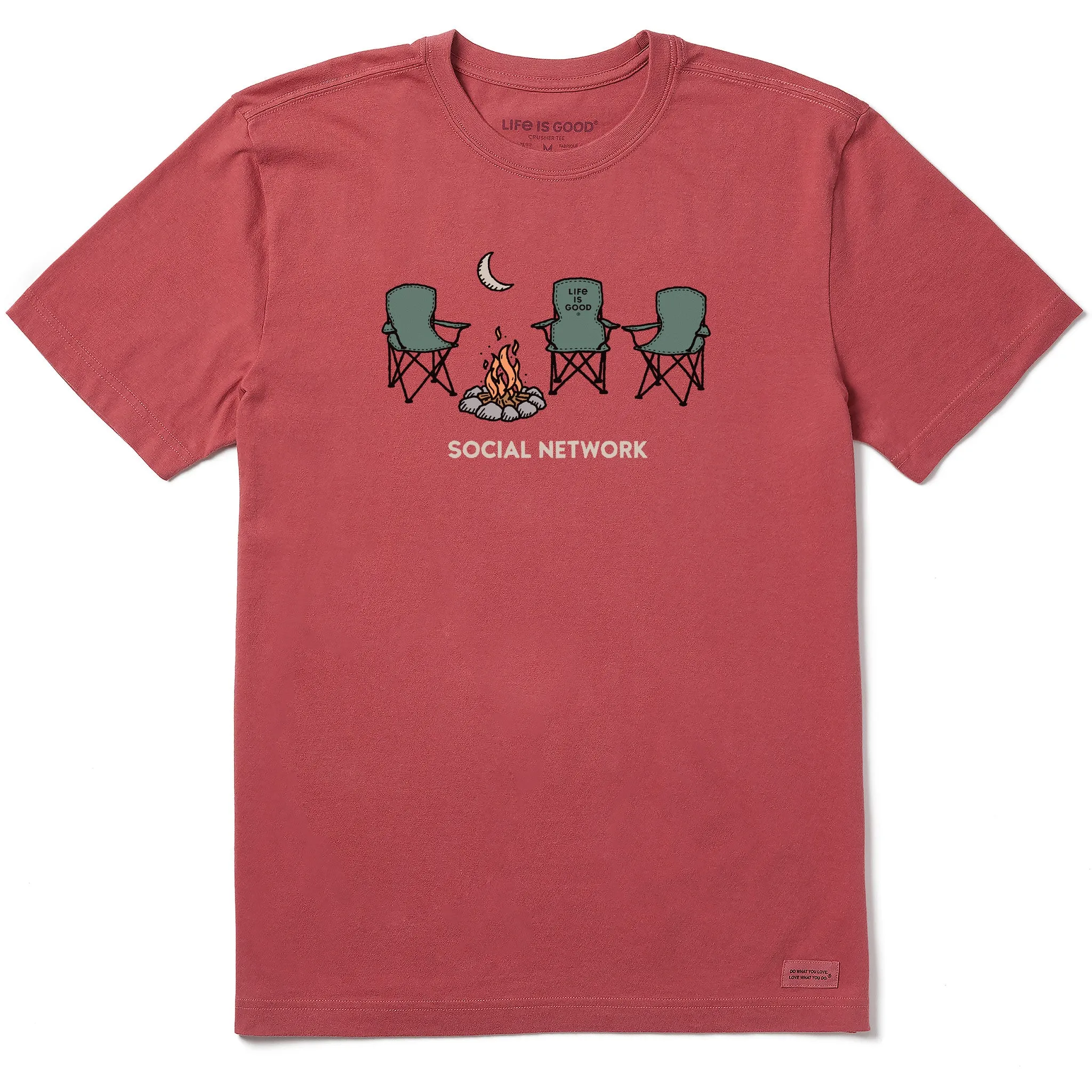 Men's Social Network Camp Short Sleeve Tee Life is Good