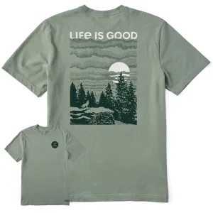 Men's Solace of the Wolf Short Sleeve Crusher Tee Life is Good