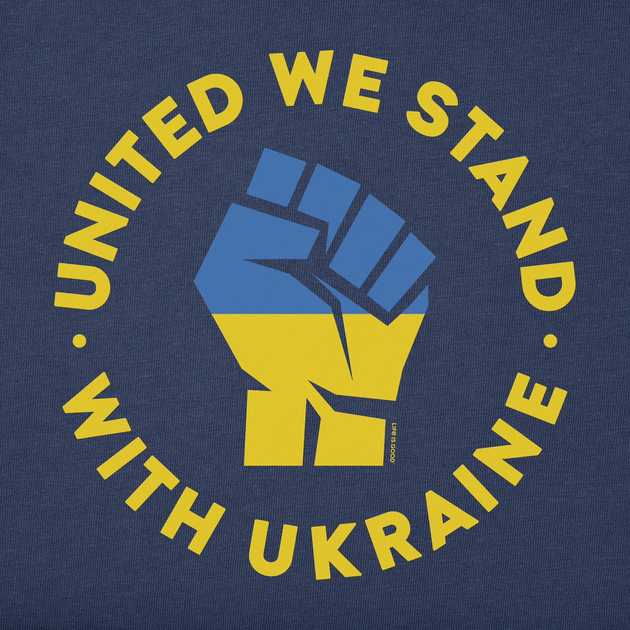 Men's Stand with Ukraine Short Sleeve Tee Life is Good