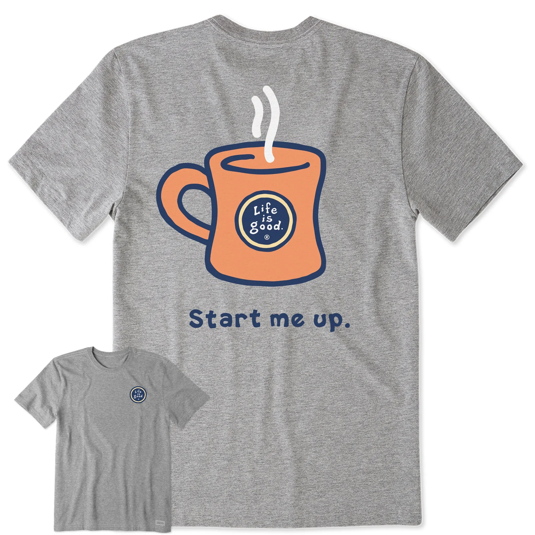 Men's Start Me Up Short Sleeve Tee Life is Good
