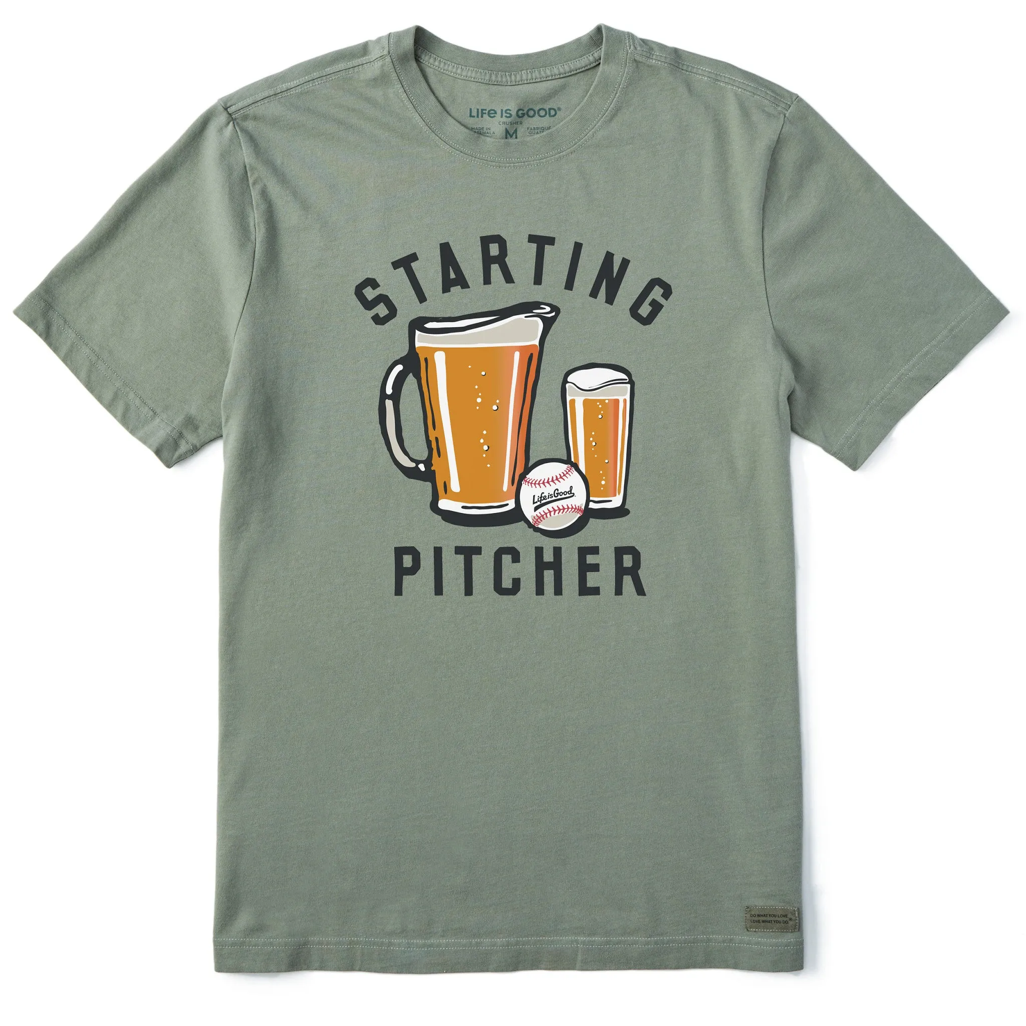Men's Starting Pitcher Short Sleeve Tee Life is Good