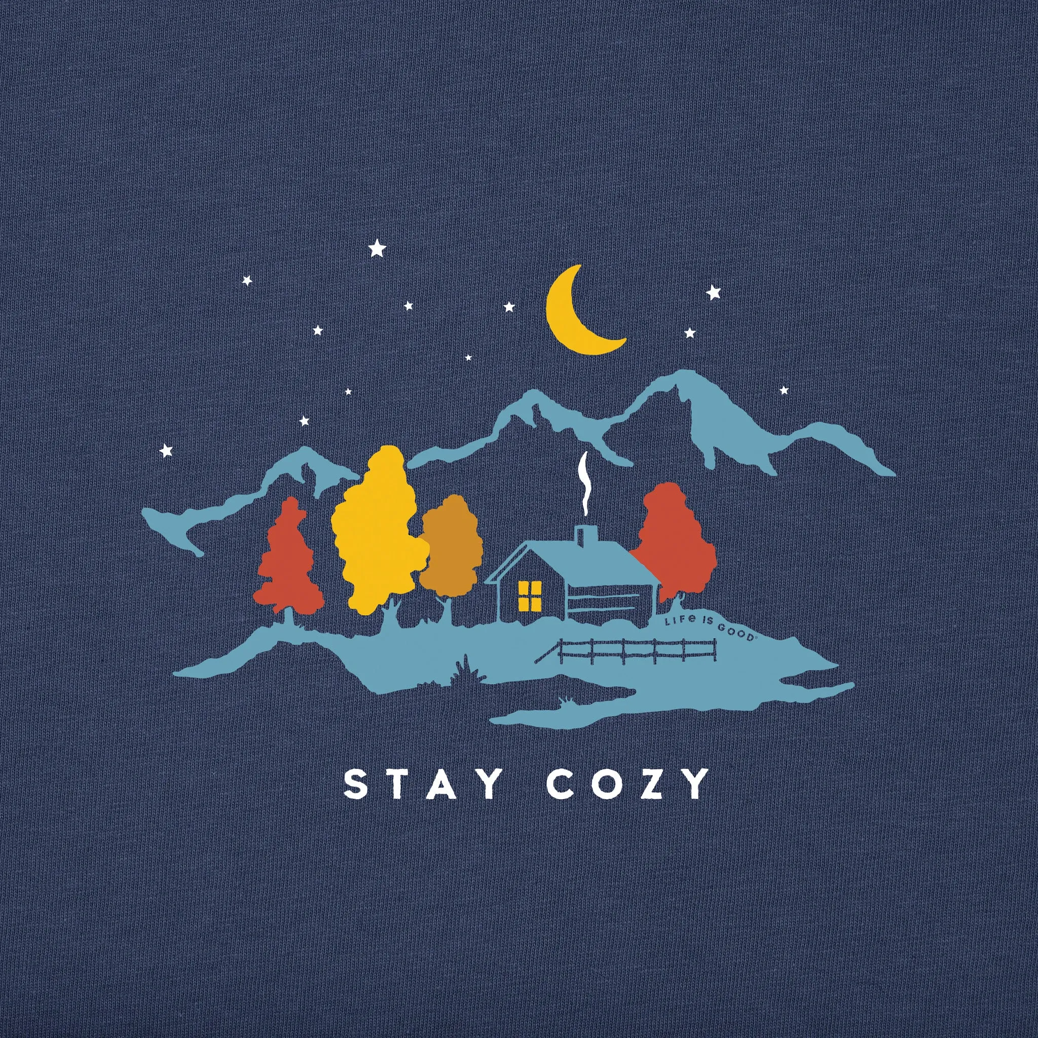 Men's Stay Cozy Cabin Long Sleeve Crusher Tee Life is Good