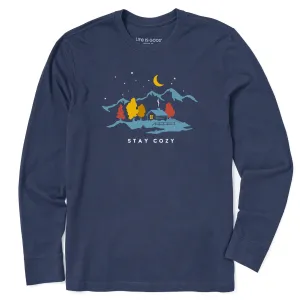 Men's Stay Cozy Cabin Long Sleeve Crusher Tee Life is Good