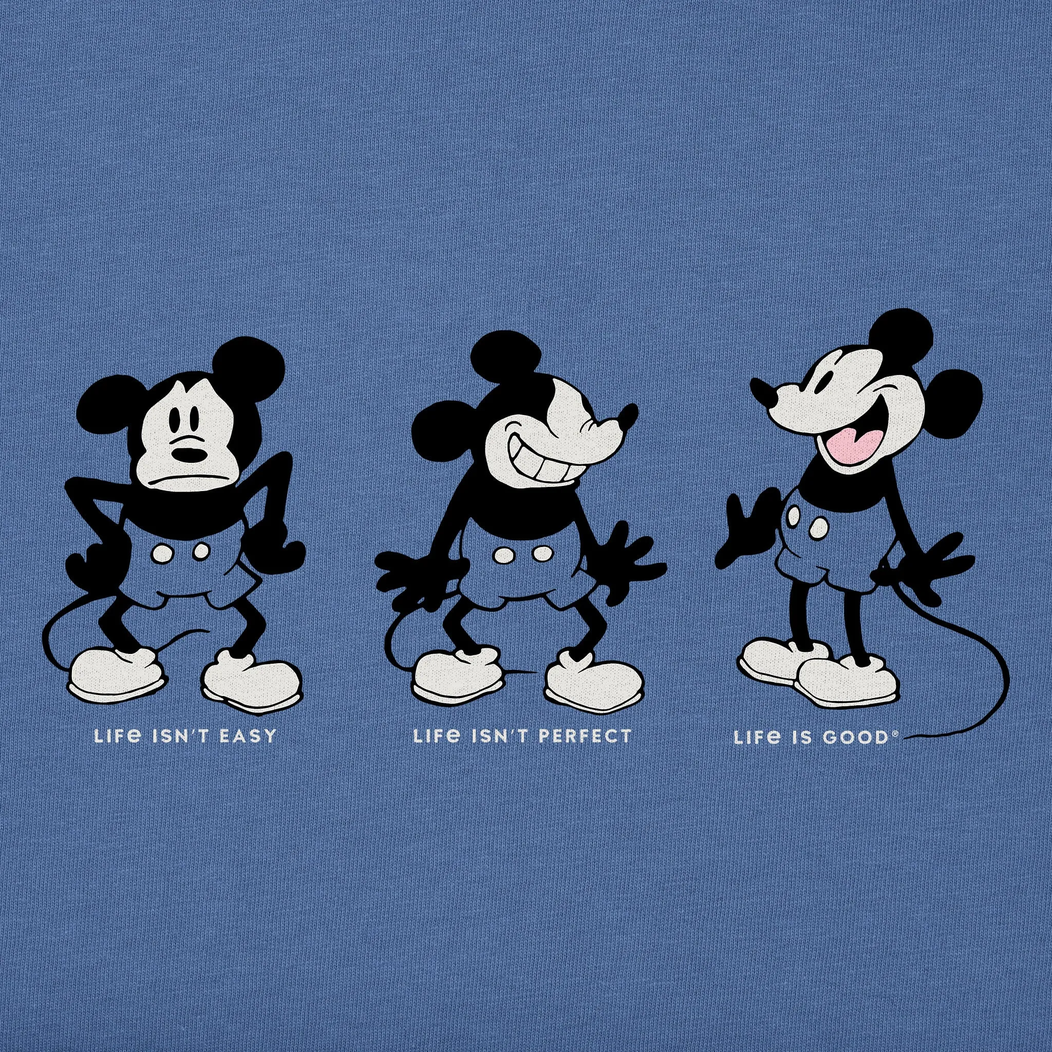 Men's Steamboat Willie Life isn't Easy Short Sleeve Tee Life is Good