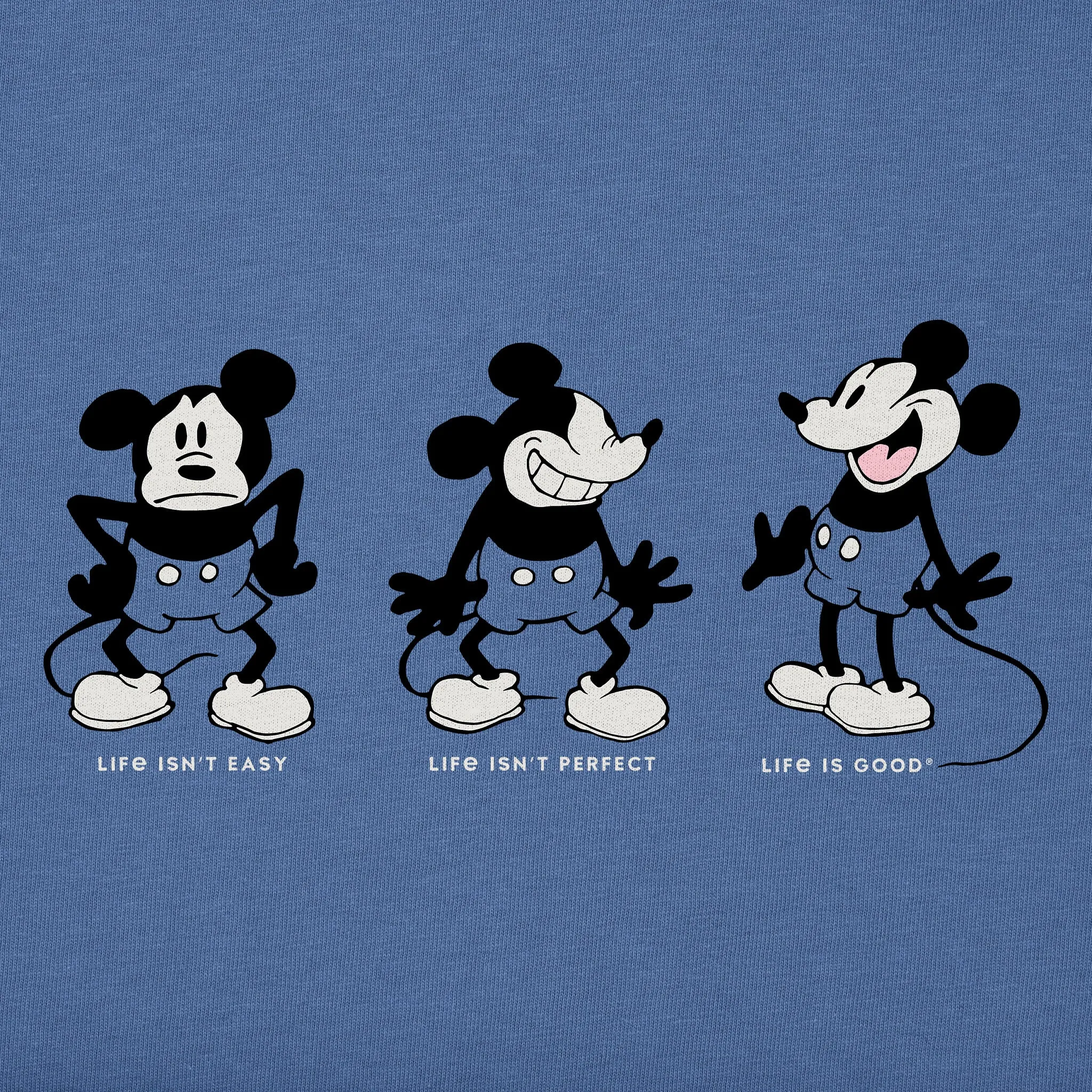 Men's Steamboat Willie Life isn't Easy Short Sleeve Tee Life is Good