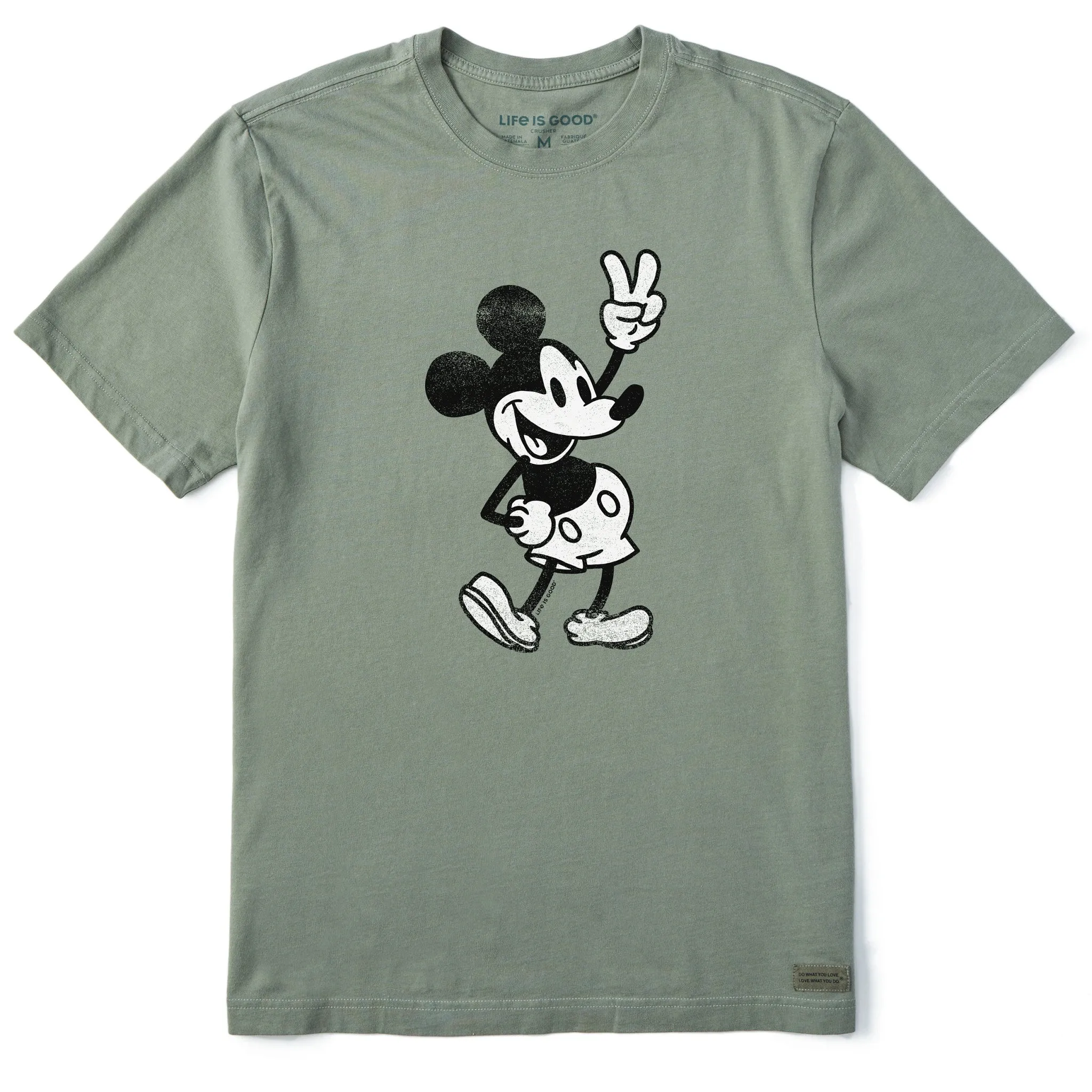 Men's Steamboat Willie Peace Short Sleeve Crusher Tee Life is Good