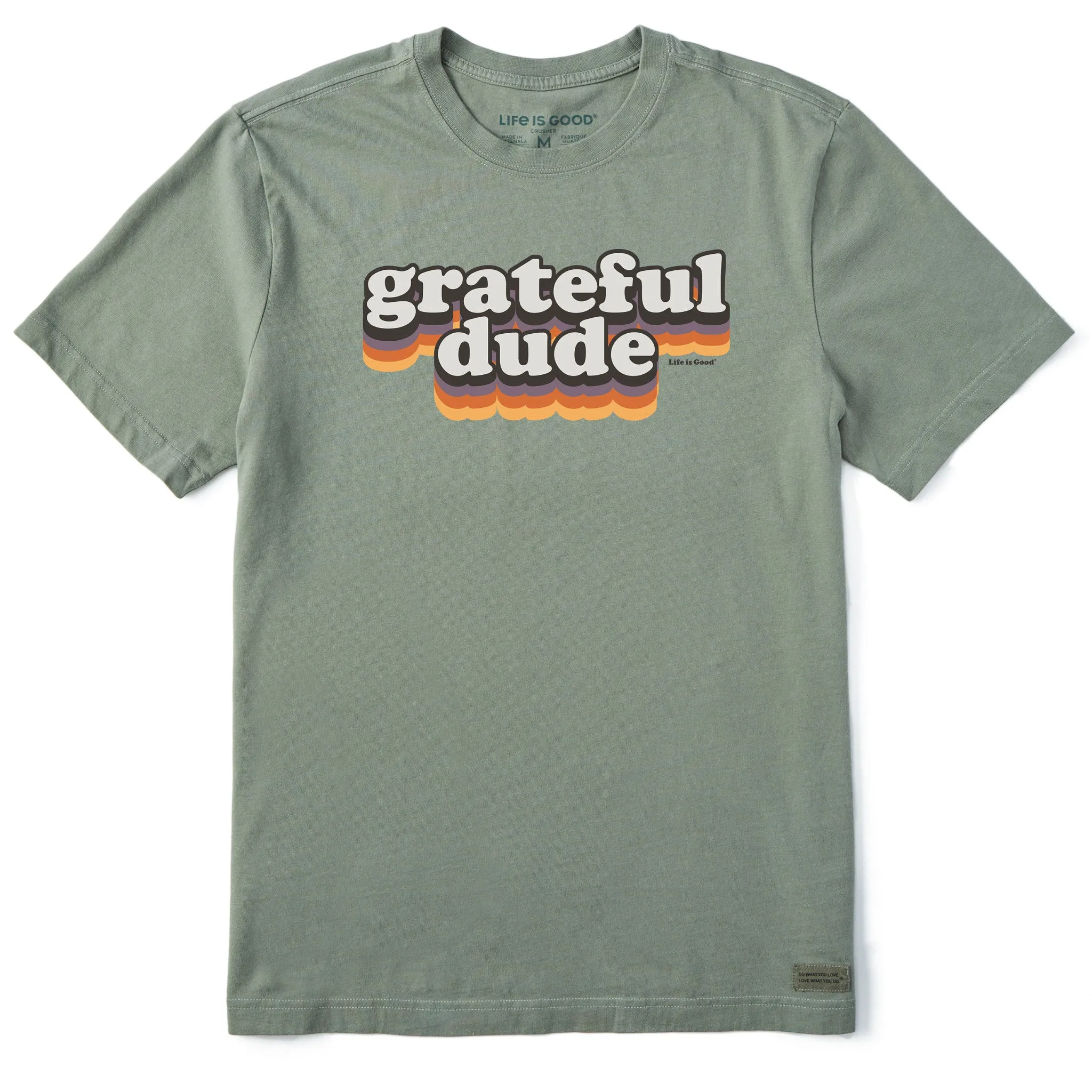 Men's Stripe Grateful Dude Short Sleeve Crusher-LITE Tee Life is Good