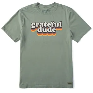 Men's Stripe Grateful Dude Short Sleeve Crusher-LITE Tee Life is Good