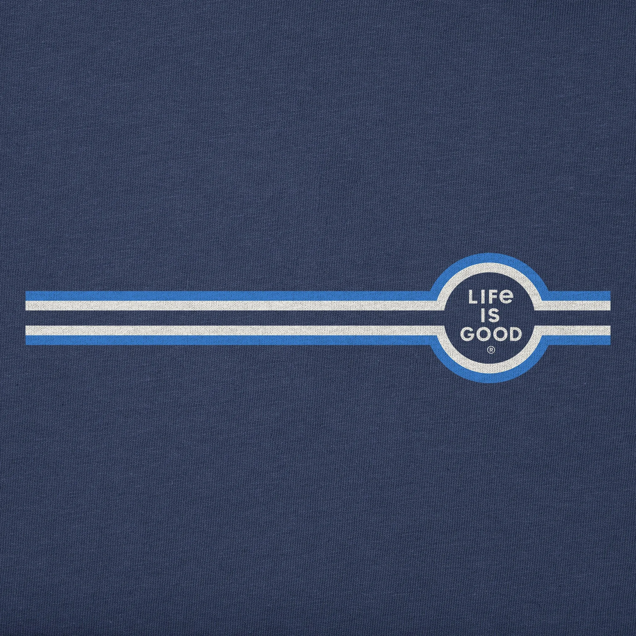 Men's Stripe LIG Coin Short Sleeve Tee Life is Good