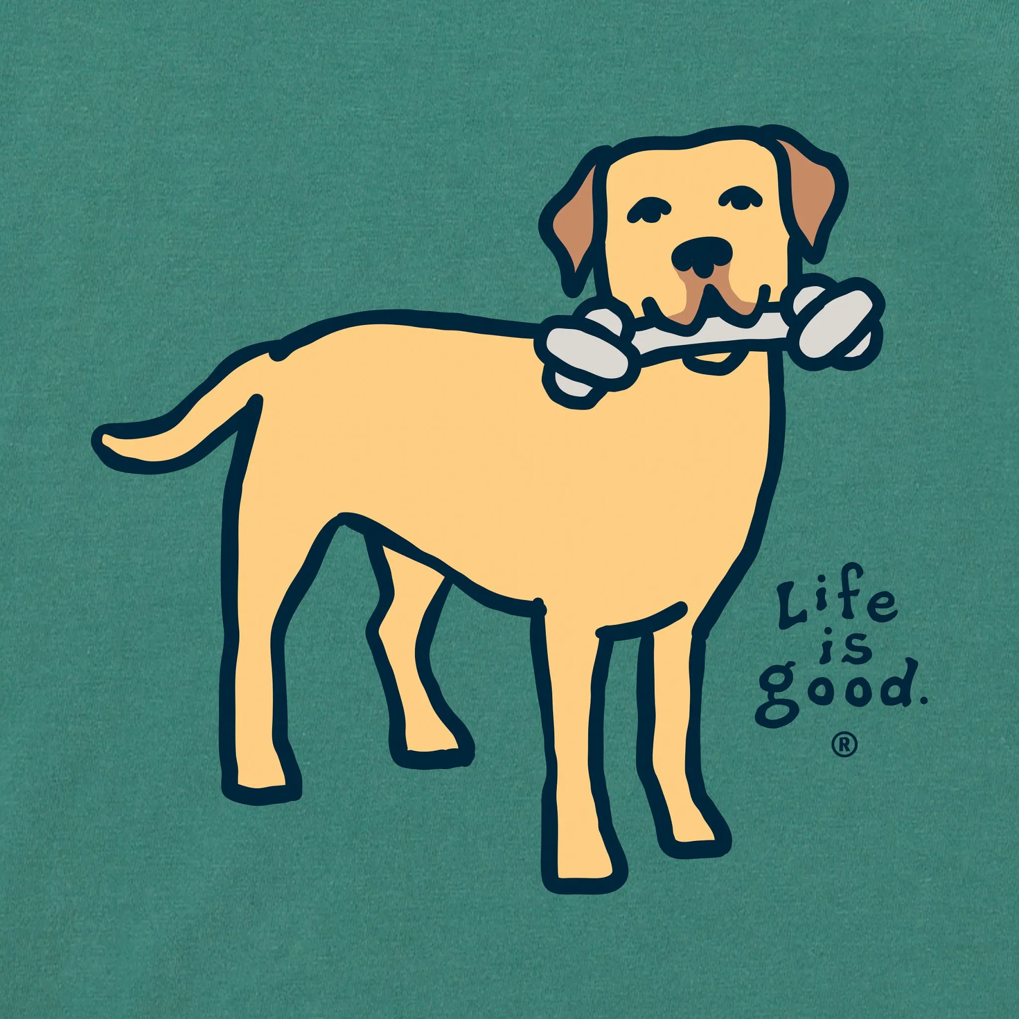 Men's Style Lab Short Sleeve Crusher Tee Life is Good