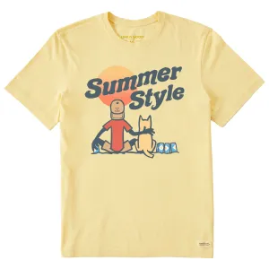 Men's Summer Style Harpoon Jake Short Sleeve Crusher Tee Life is Good