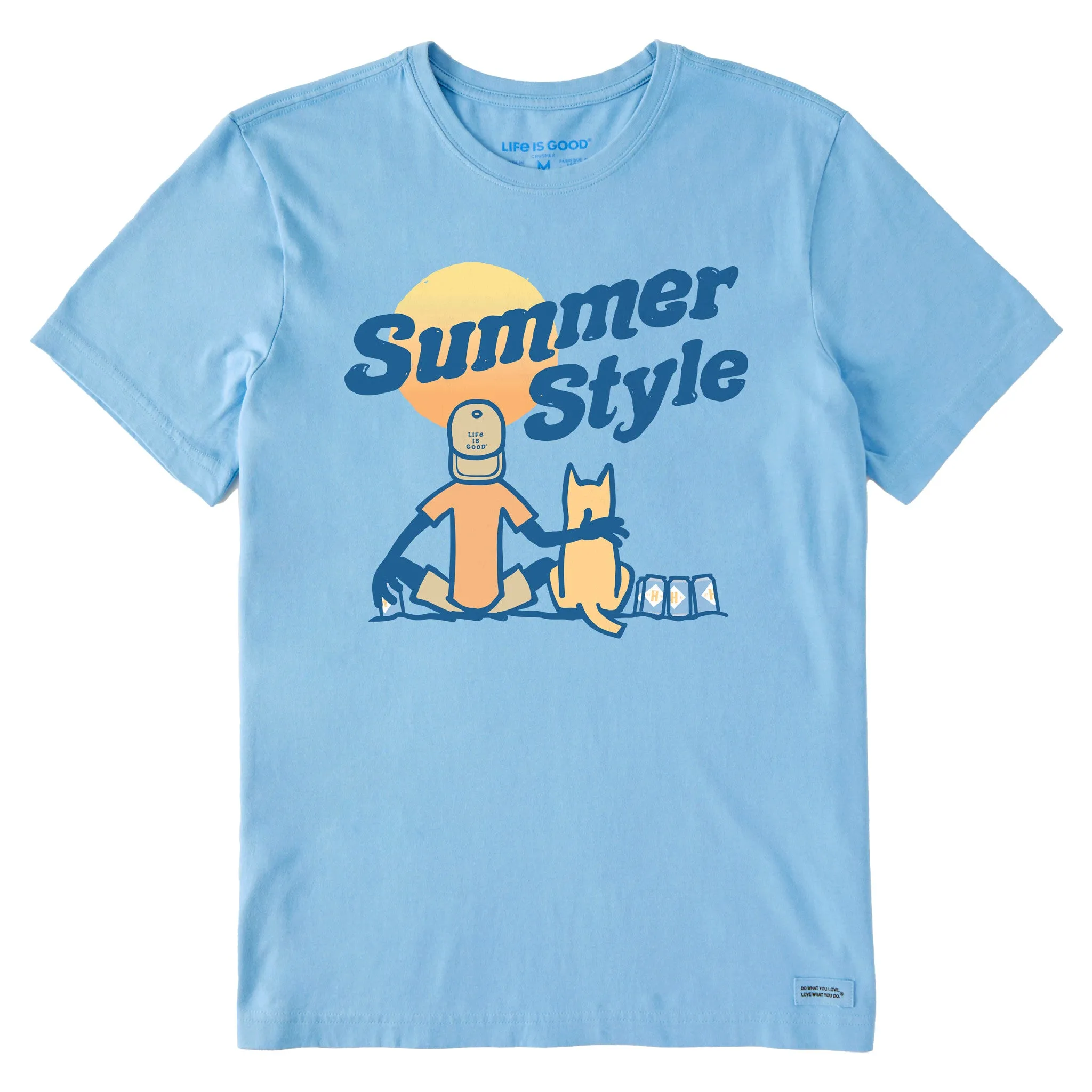Men's Summer Style Harpoon Jake Short Sleeve Crusher Tee Life is Good