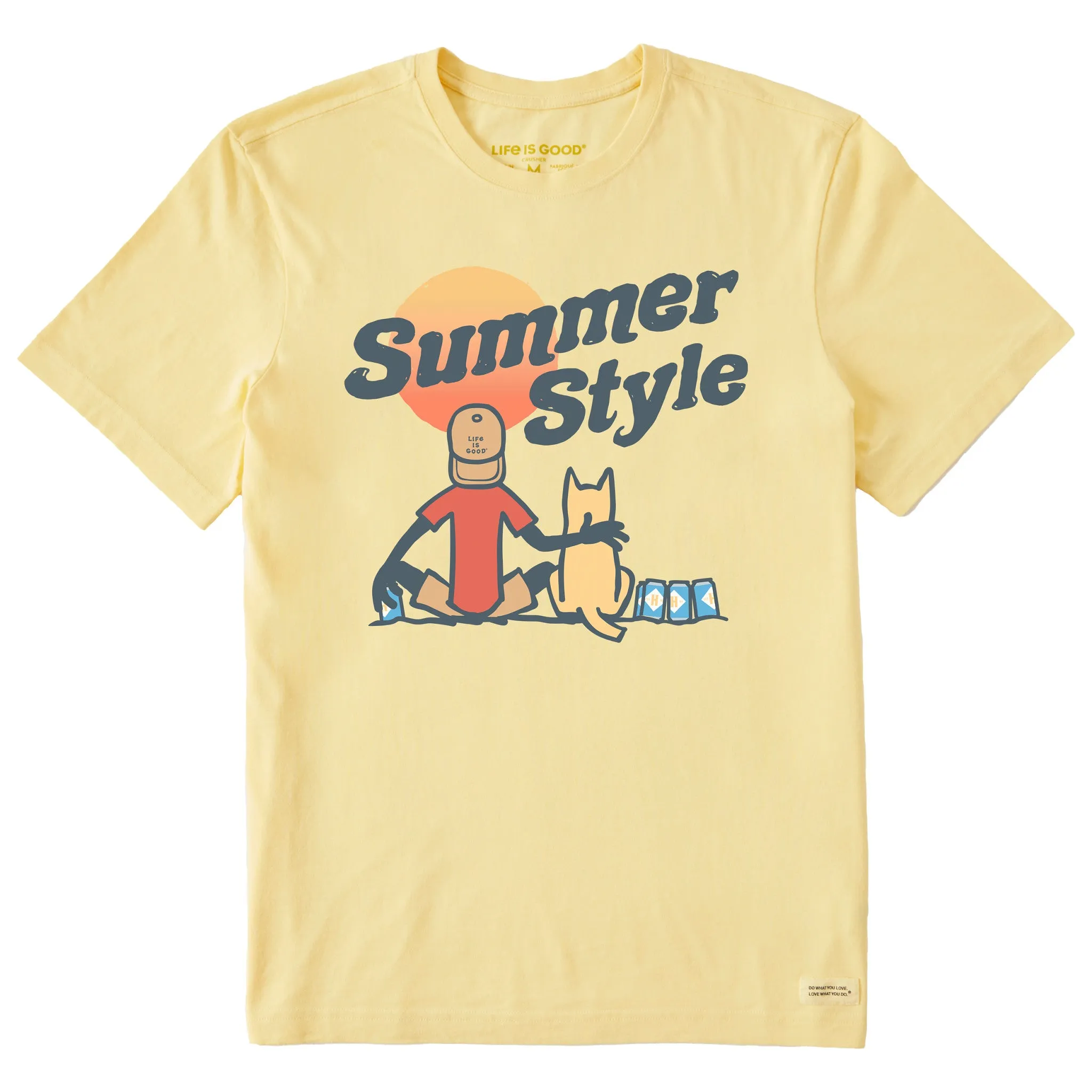 Men's Summer Style Harpoon Jake Short Sleeve Crusher Tee Life is Good