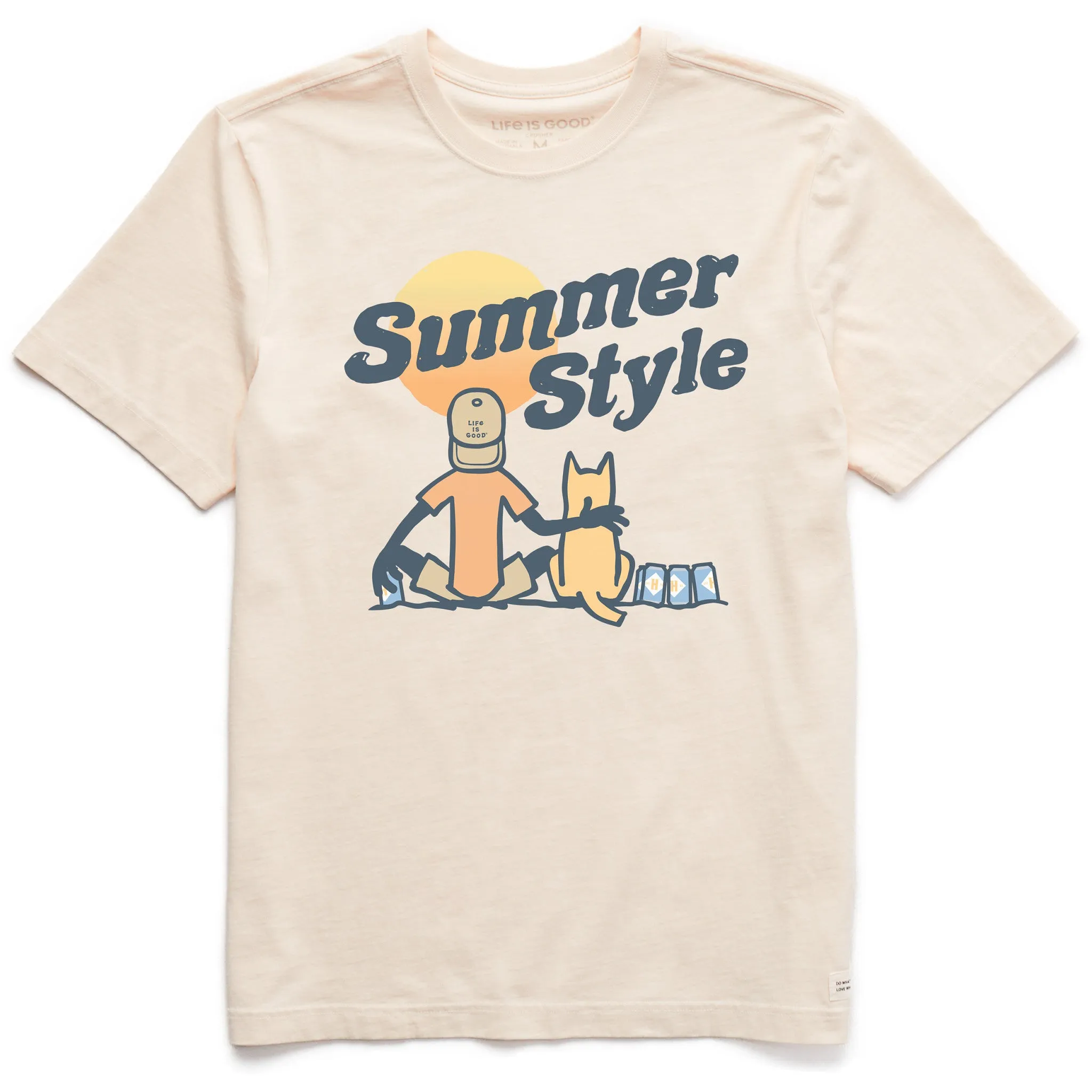 Men's Summer Style Harpoon Jake Short Sleeve Crusher Tee Life is Good