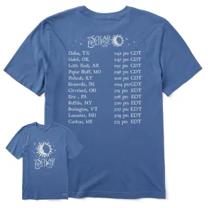 Men's Sun Moon Solar Eclipse 4.8.24 Short Sleeve Tee Life is Good