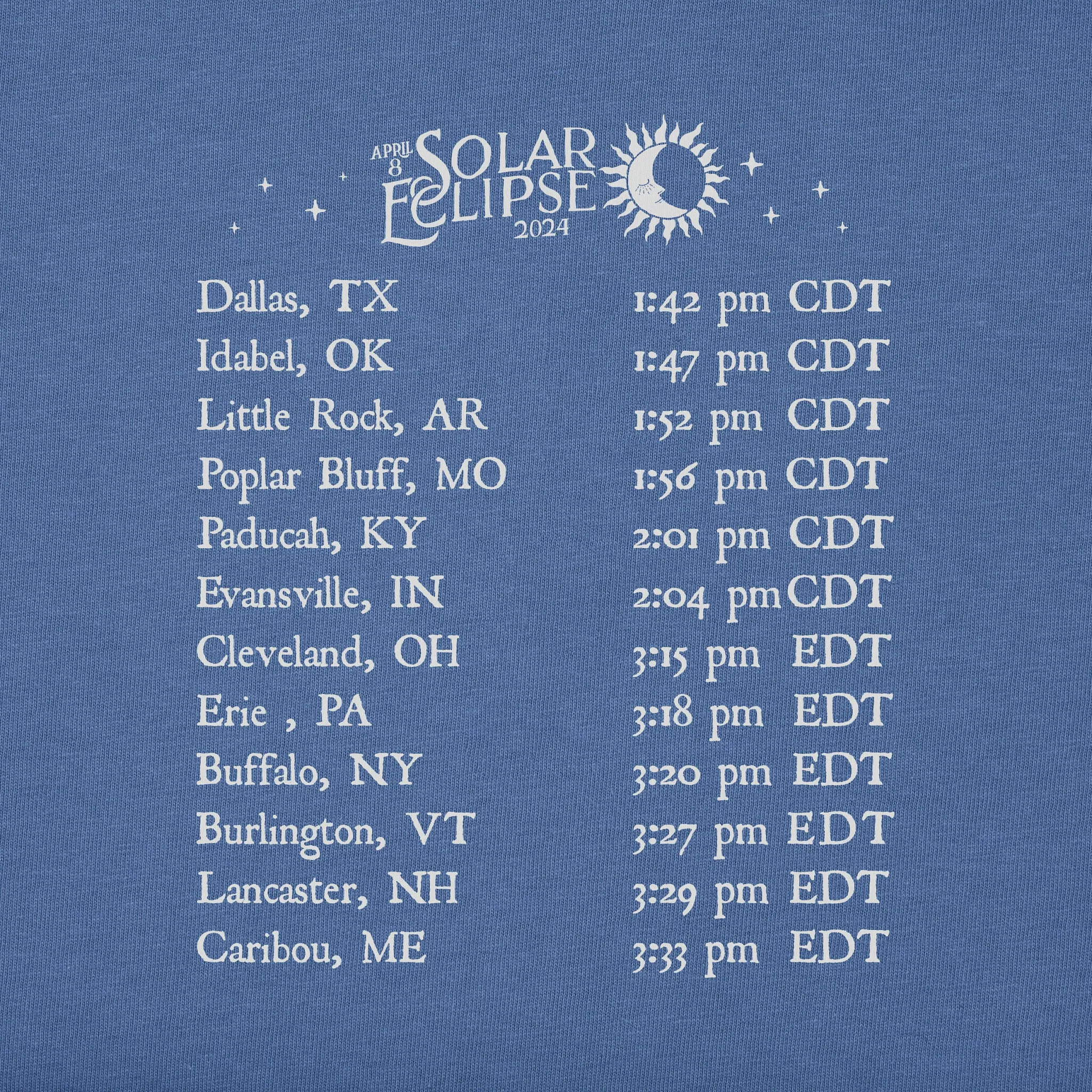 Men's Sun Moon Solar Eclipse 4.8.24 Short Sleeve Tee Life is Good