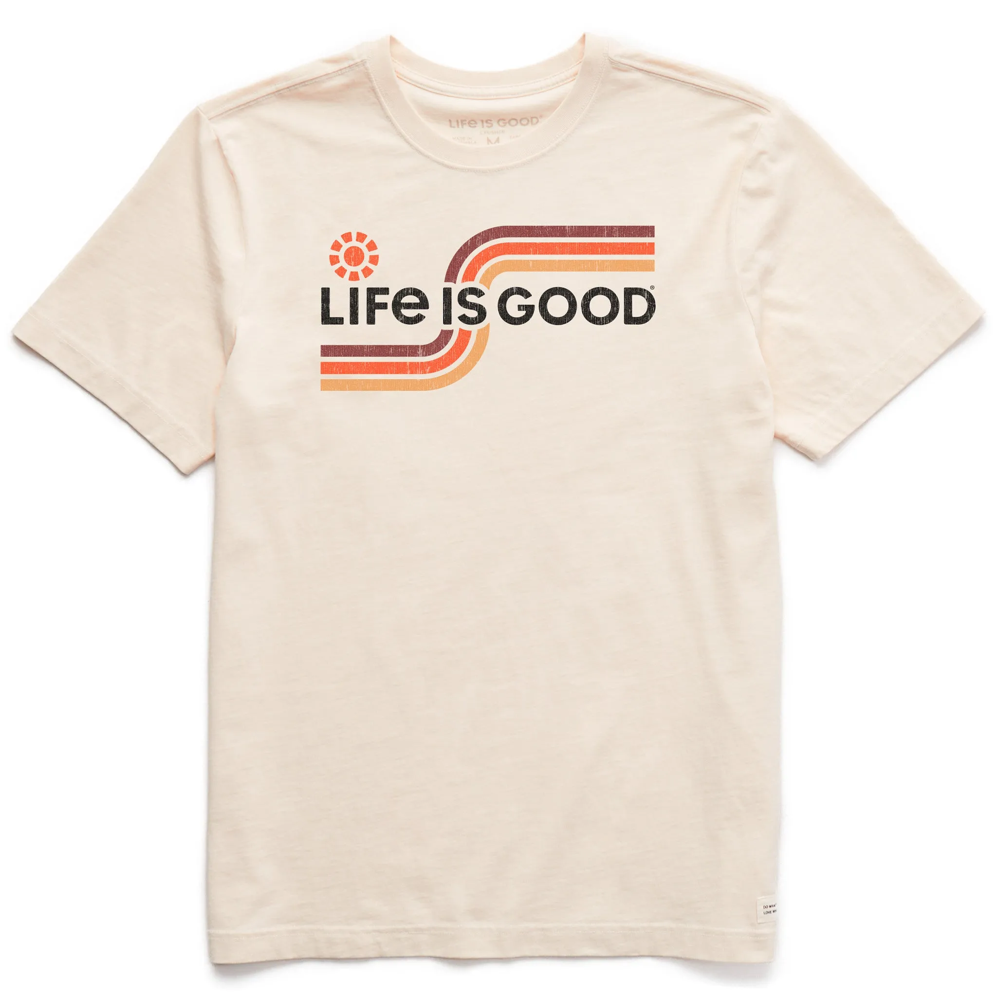 Men's Sunny Stripes Short Sleeve Crusher Tee Life is Good
