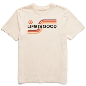 Men's Sunny Stripes Short Sleeve Crusher Tee Life is Good