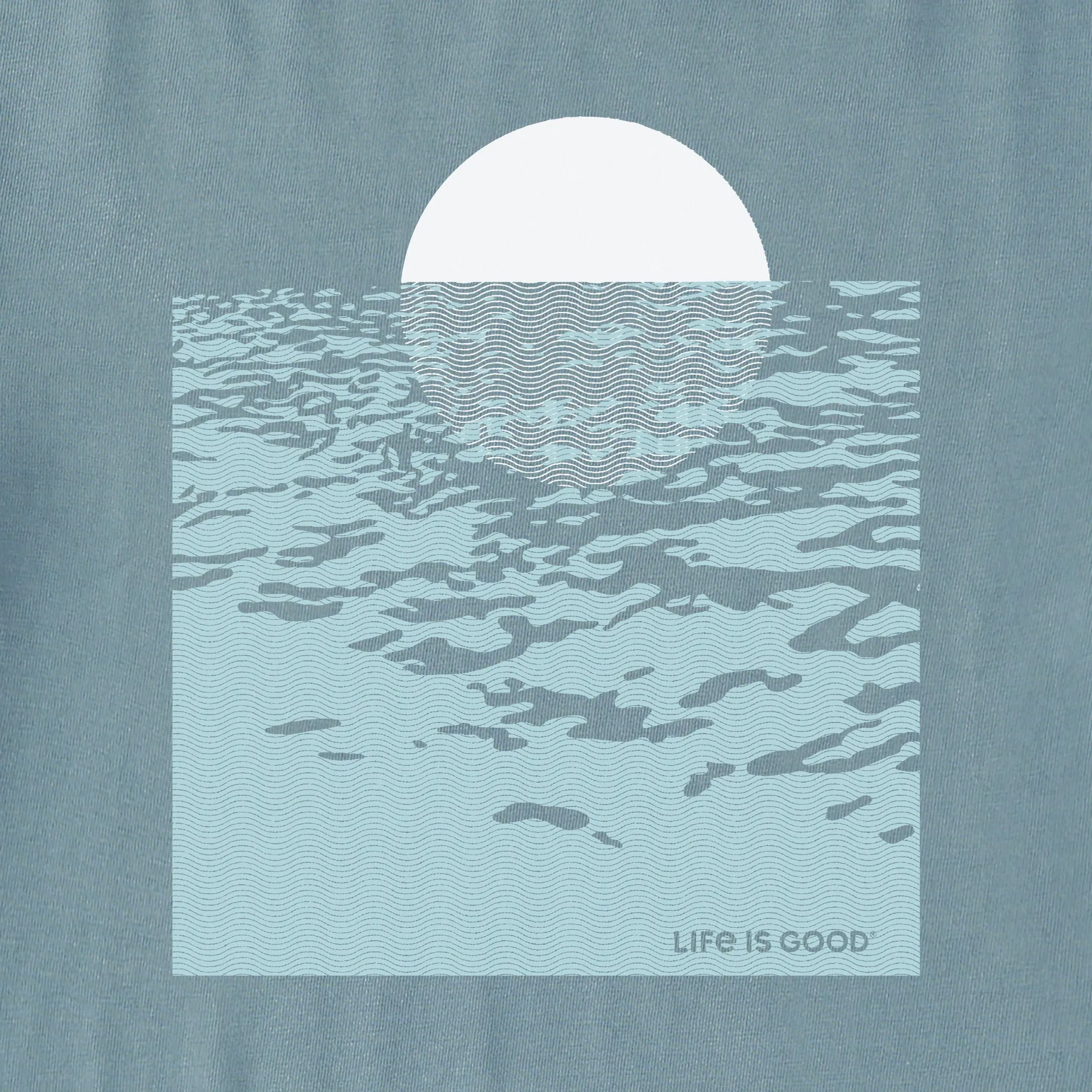 Men's Sunrise Over Waves Short Sleeve Crusher Tee Life is Good