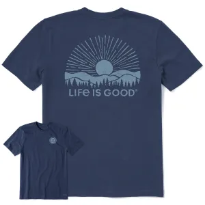 Men's Sunset Over the Hills Short Sleeve Tee Life is Good