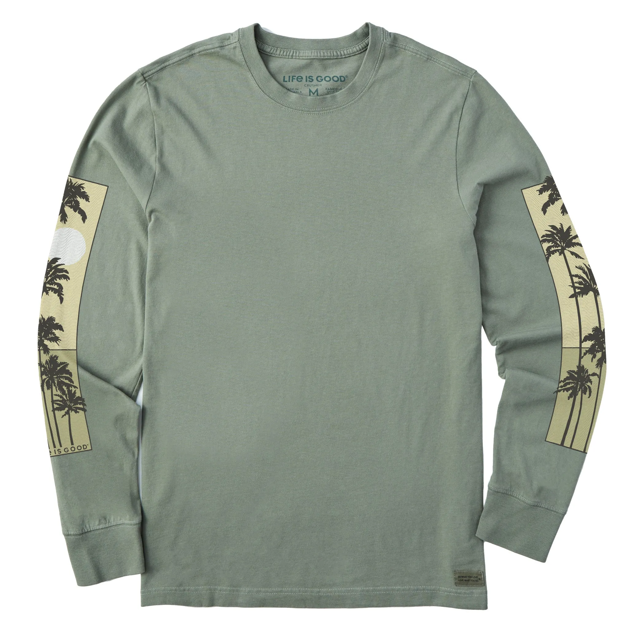 Men's Sunset Palm Sleeve Long Sleeve Crusher Tee Life is Good