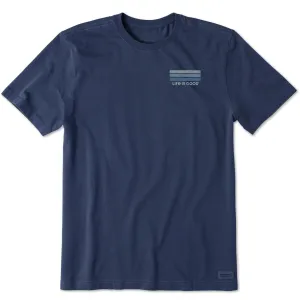 Men's Sunset Stripes Short Sleeve Tee Life is Good