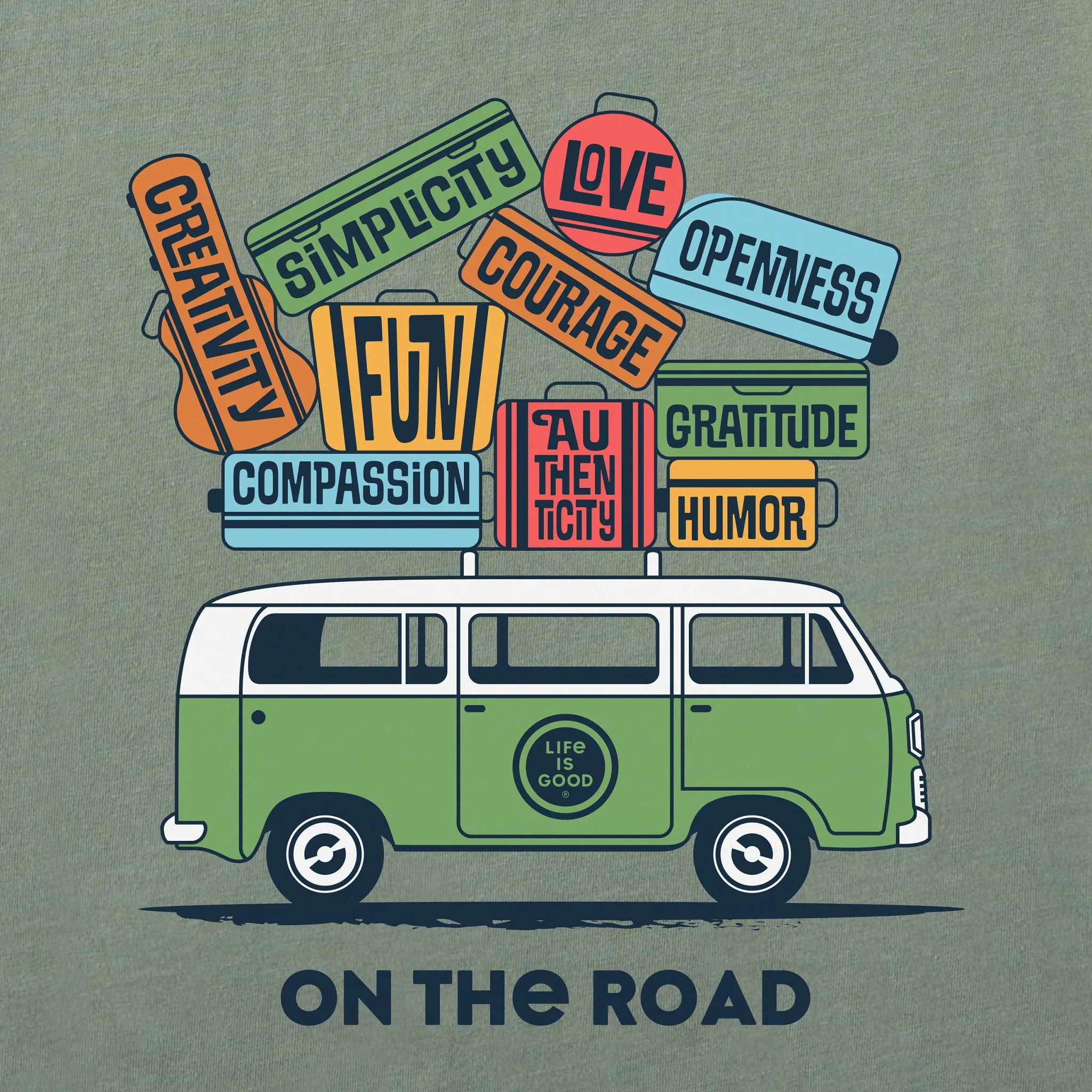 Men's Superpowers Van Short Sleeve Crusher-LITE Tee Life is Good