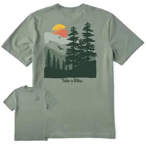 Men's Take a Hike Mountains Short Sleeve Crusher-LITE Tee Life is Good