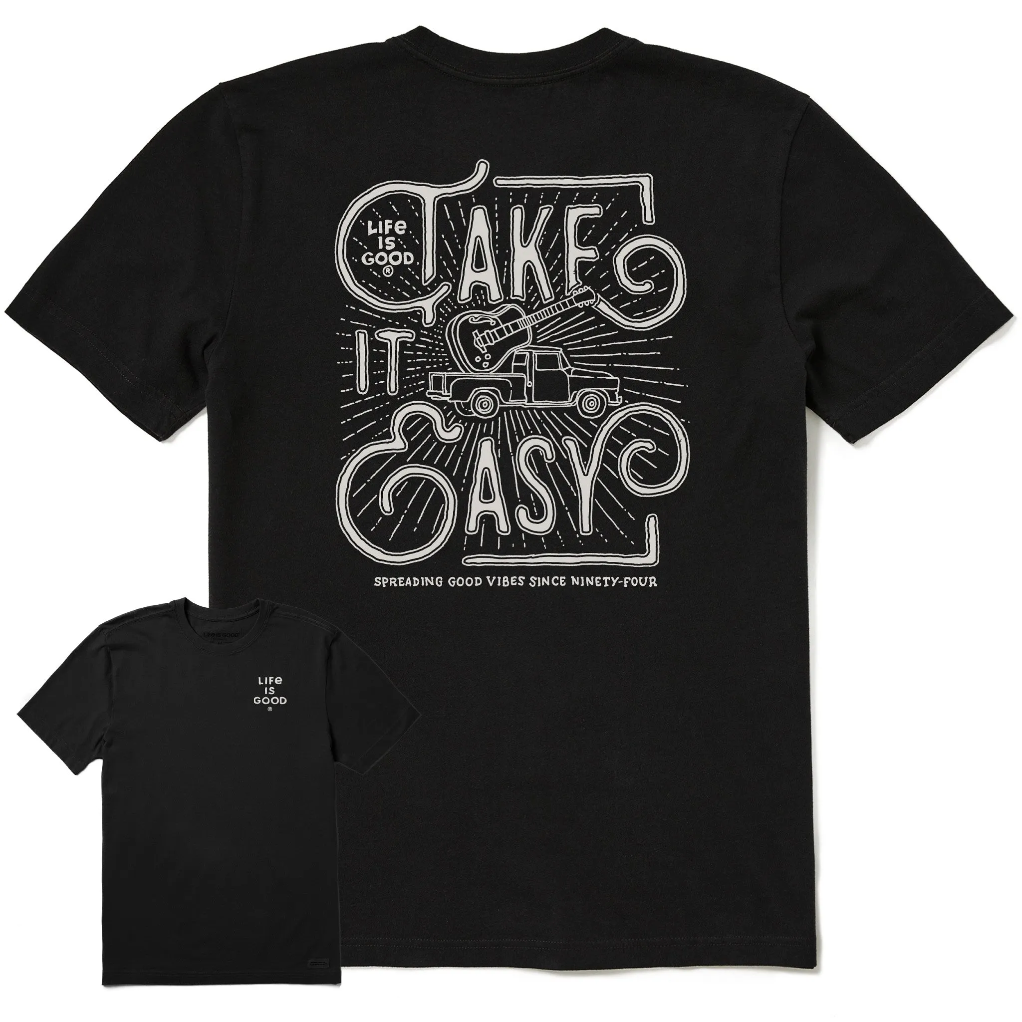 Men's Take it Easy Pick Up Short Sleeve Tee Life is Good