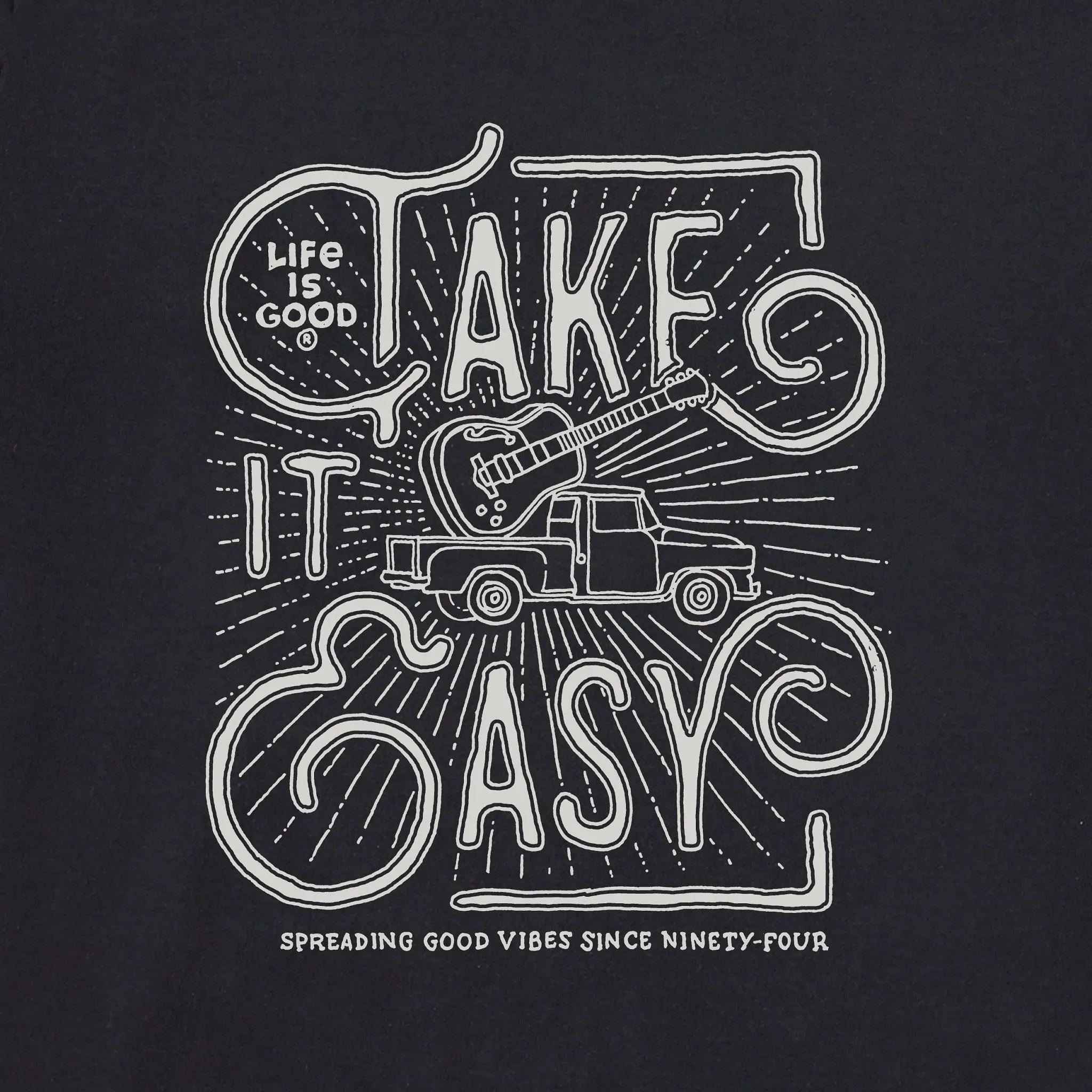 Men's Take it Easy Pick Up Short Sleeve Tee Life is Good