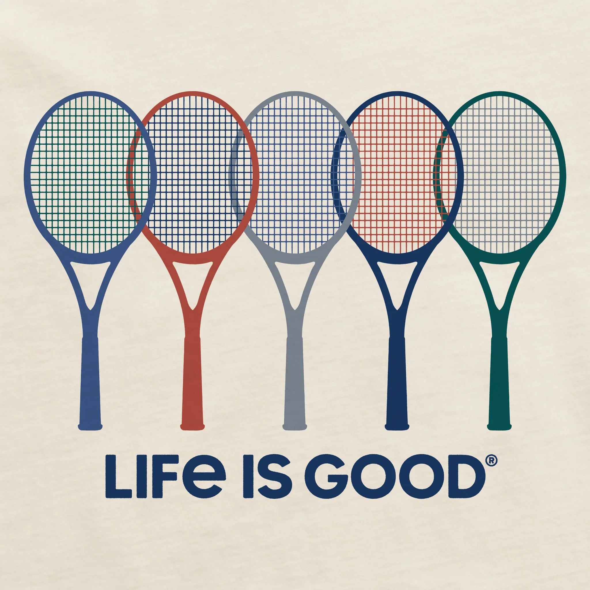 Men's Tennis Spectrum Short Sleeve Tee Life is Good