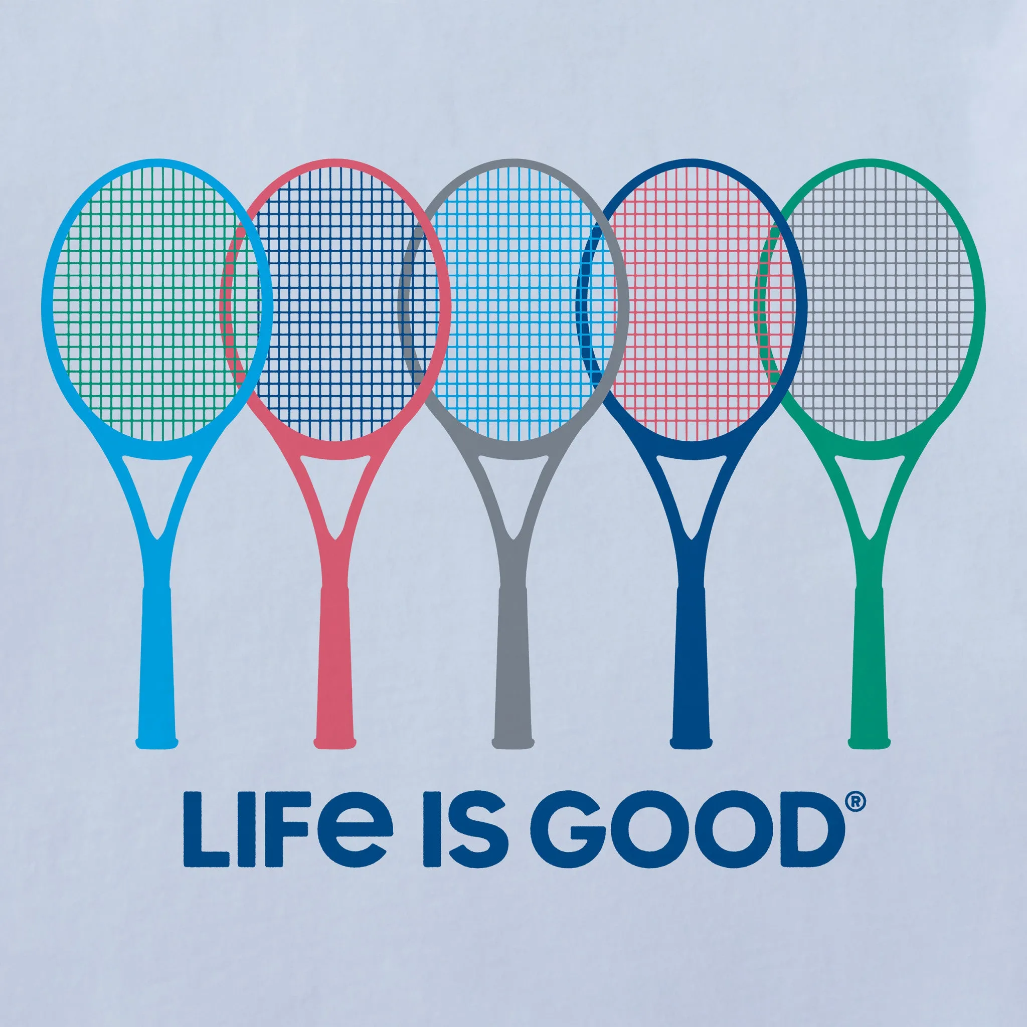 Men's Tennis Spectrum Short Sleeve Tee Life is Good