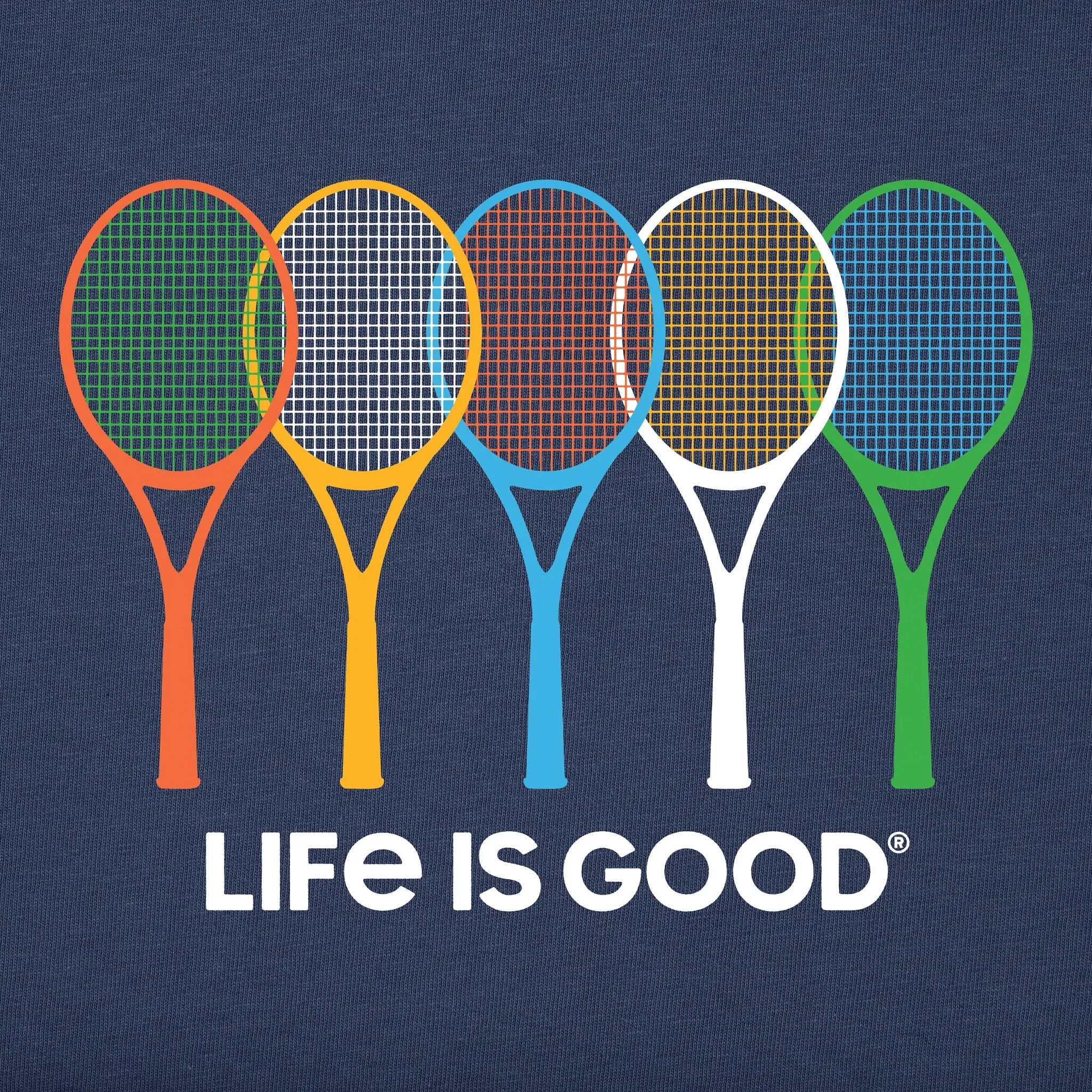 Men's Tennis Spectrum Short Sleeve Tee Life is Good