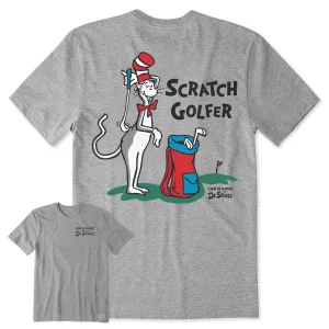 Men's The Cat Scratch Golfer Short Sleeve Crusher Tee Life is Good