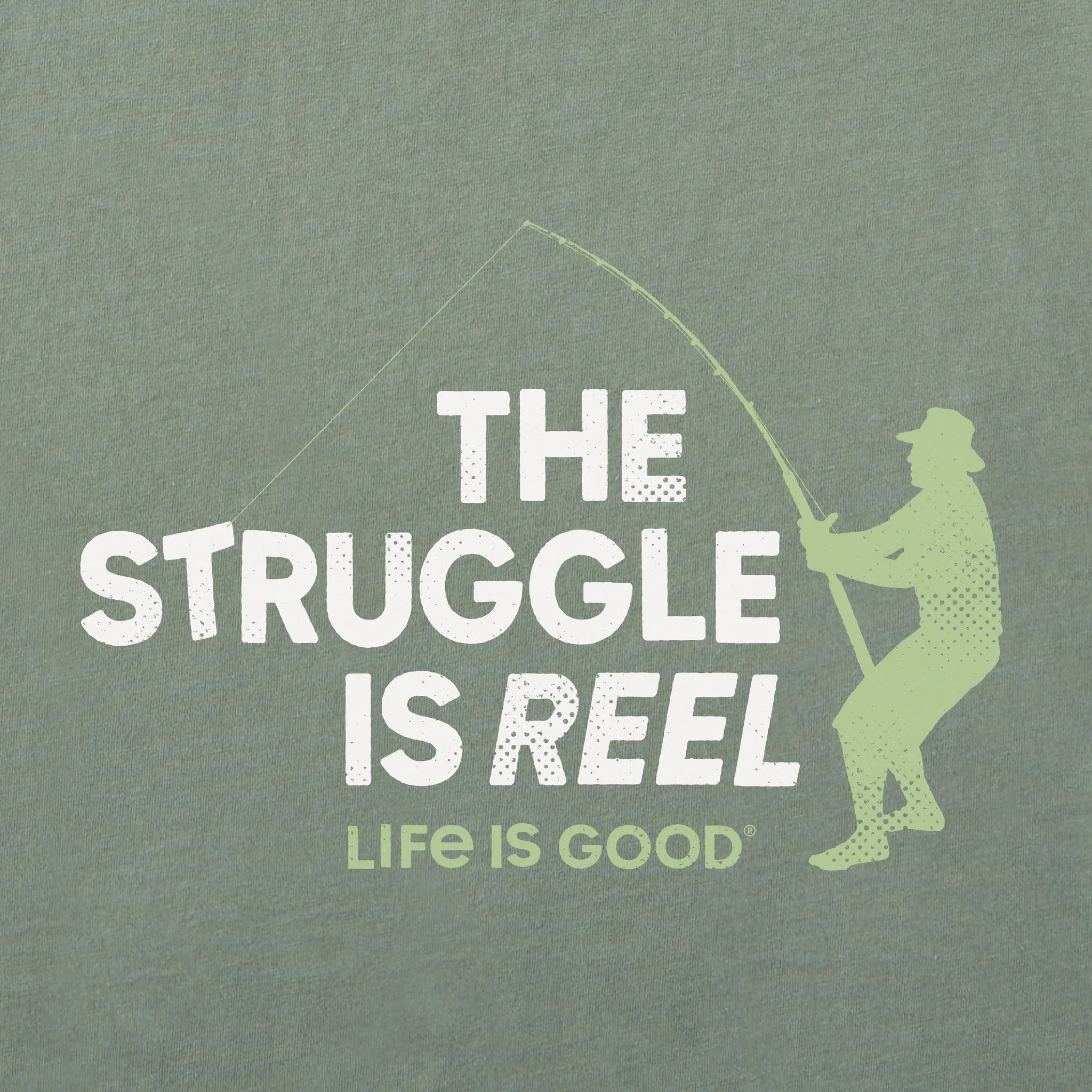 Men's The Struggle Is Reel Short Sleeve Tee Life is Good