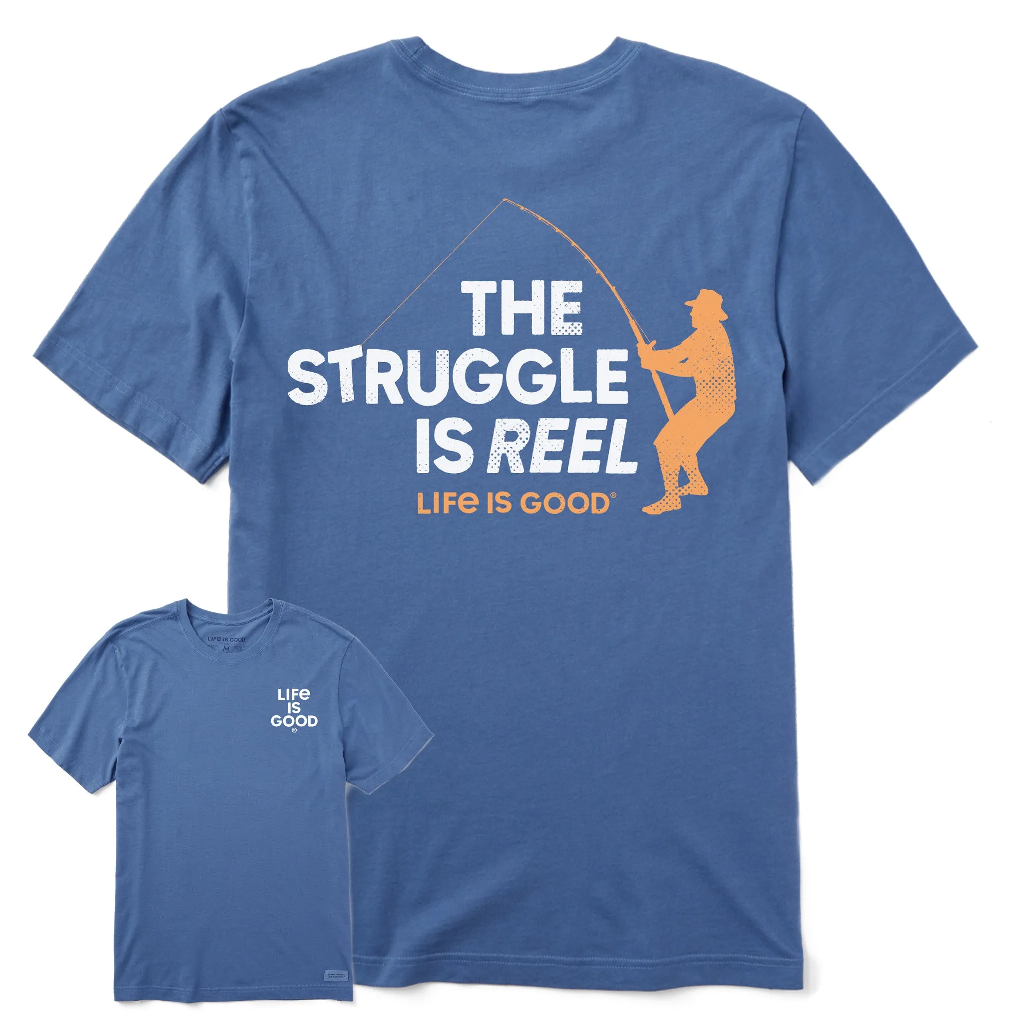 Men's The Struggle Is Reel Short Sleeve Tee Life is Good