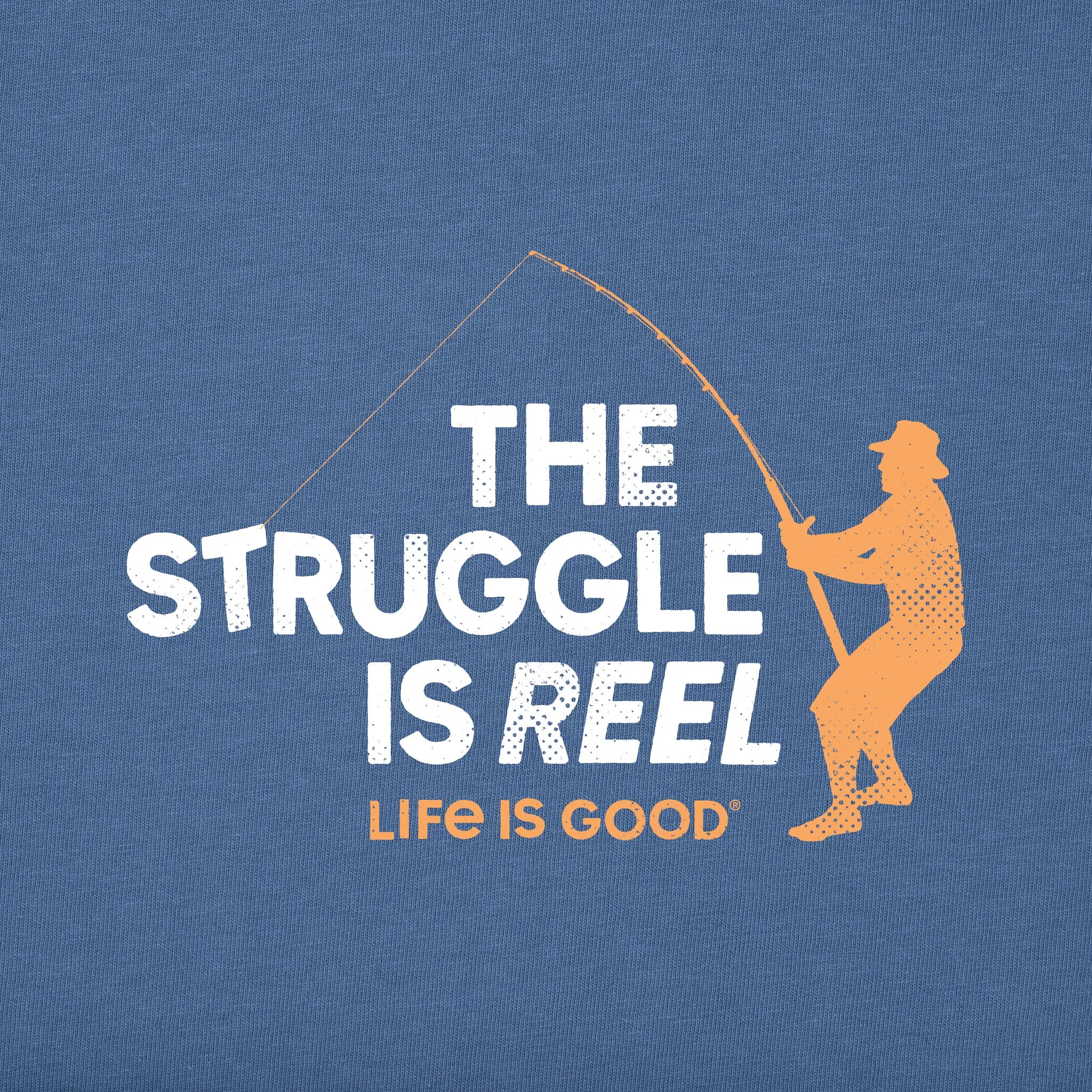 Men's The Struggle Is Reel Short Sleeve Tee Life is Good