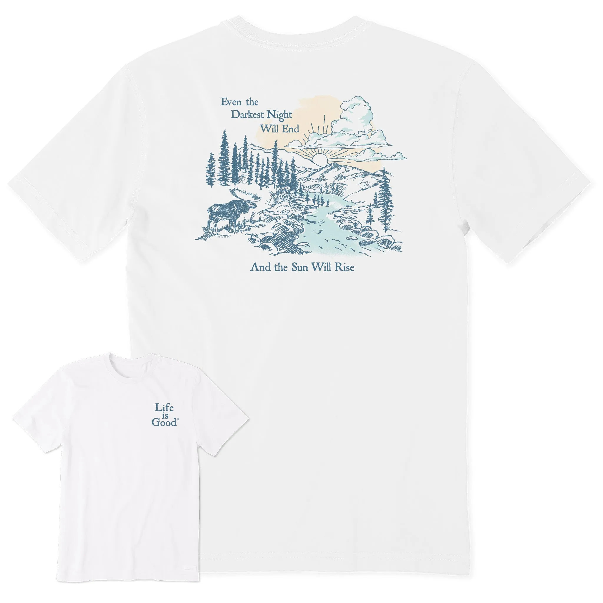Men's The Sun Will Rise Short Sleeve Tee Life is Good