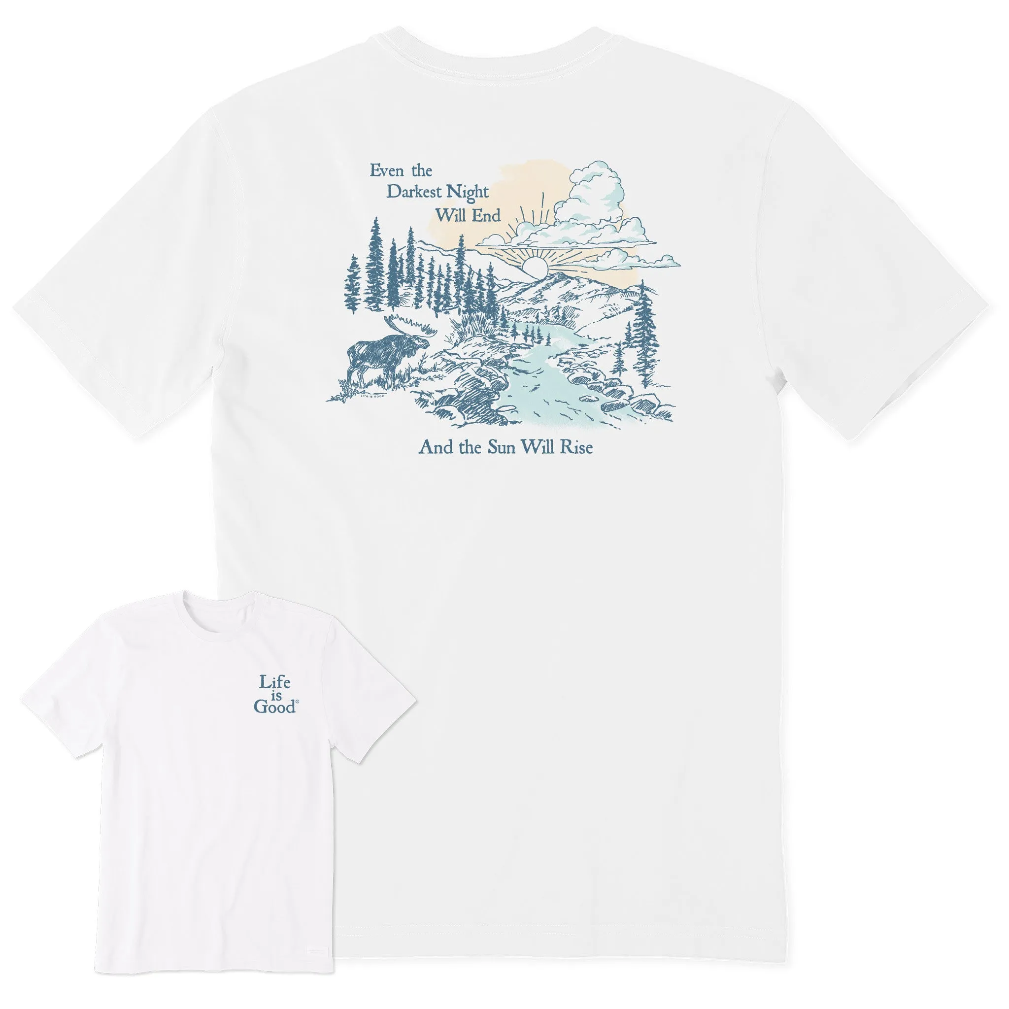 Men's The Sun Will Rise Short Sleeve Tee Life is Good