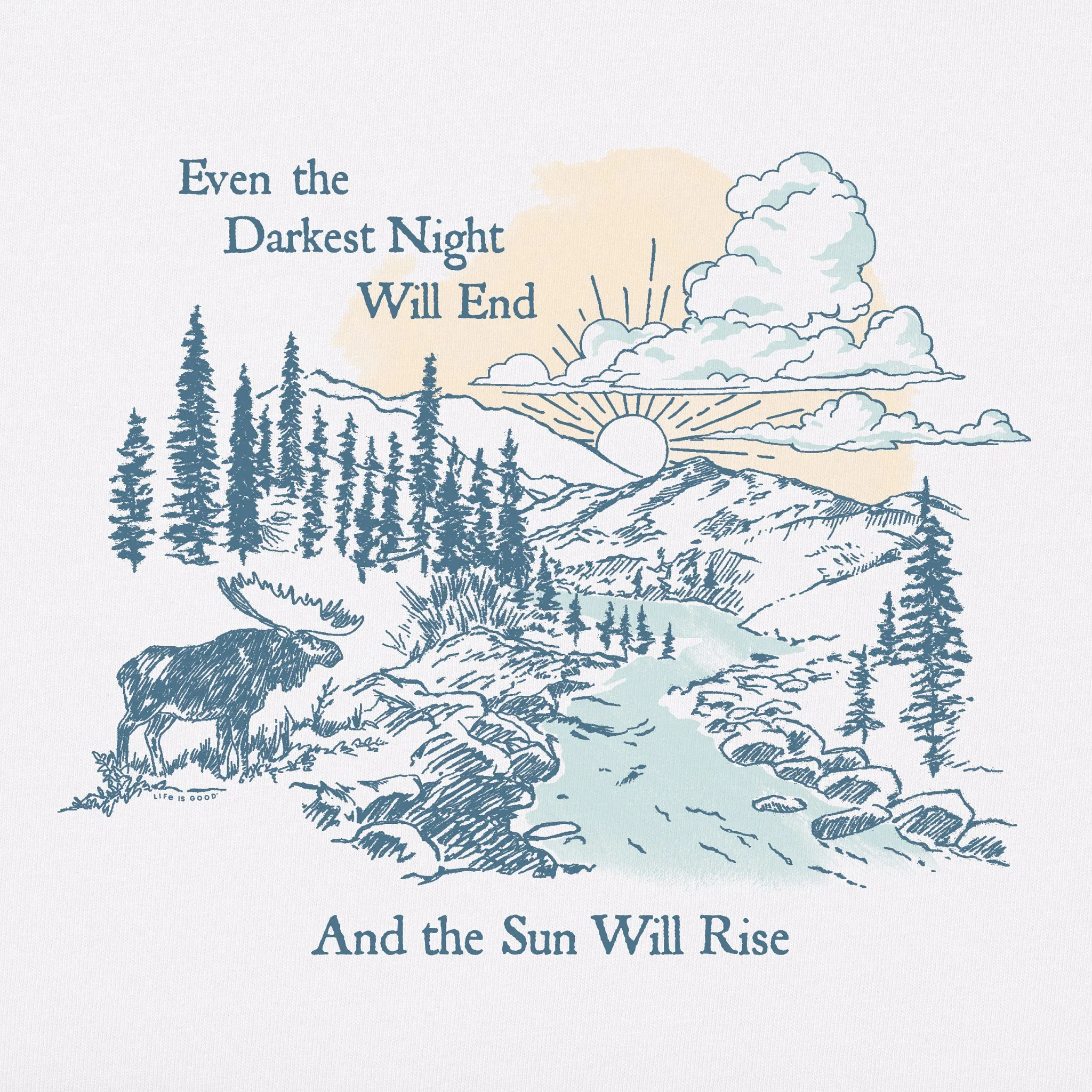 Men's The Sun Will Rise Short Sleeve Tee Life is Good