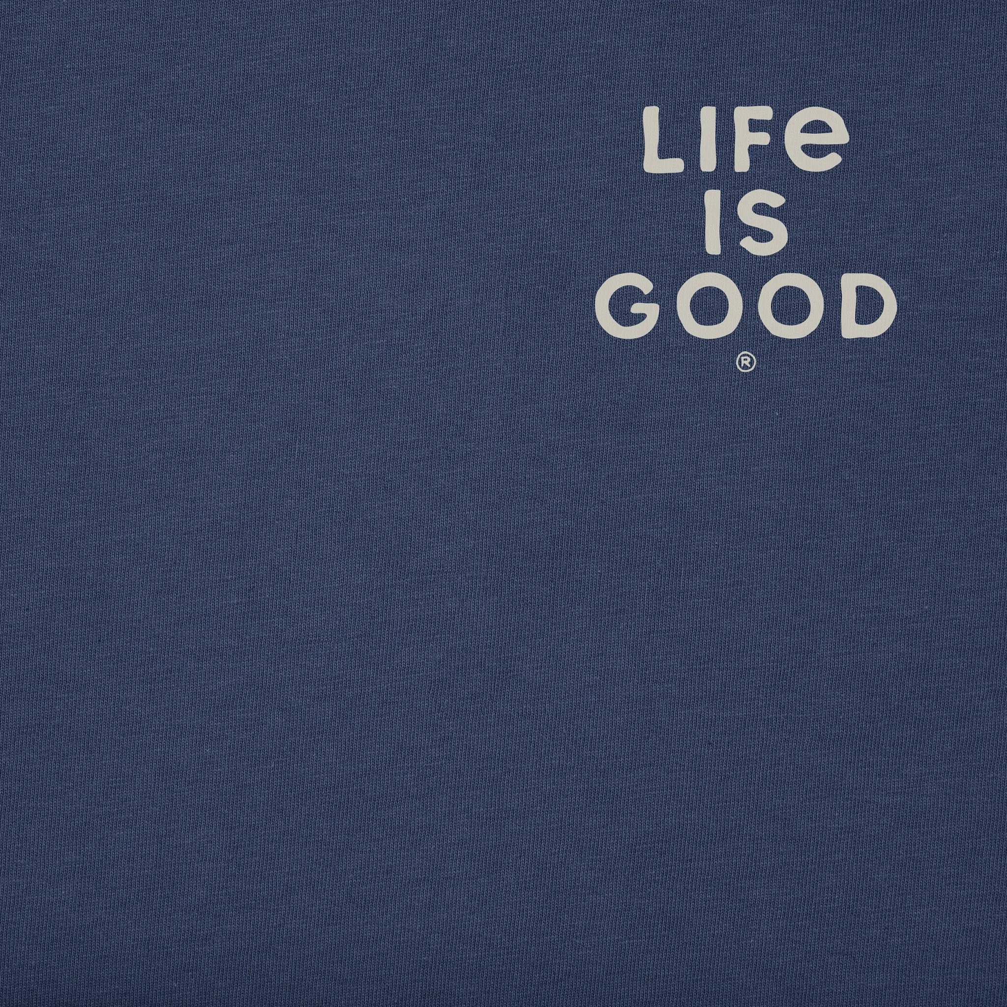 Men's Time for a Beer Long Sleeve Crusher Tee Life is Good