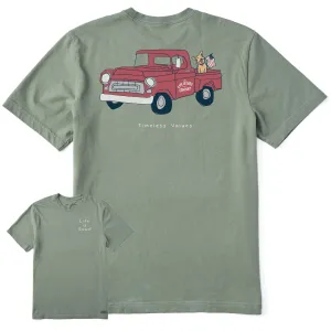 Men's Timeless Values Pickup Truck Short Sleeve Tee Life is Good