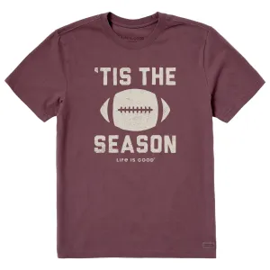 Men's Tis The Football Season Short Sleeve Crusher Tee Life is Good