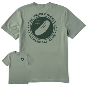 Men's Tricky Pickleball Club Short Sleeve Tee Life is Good