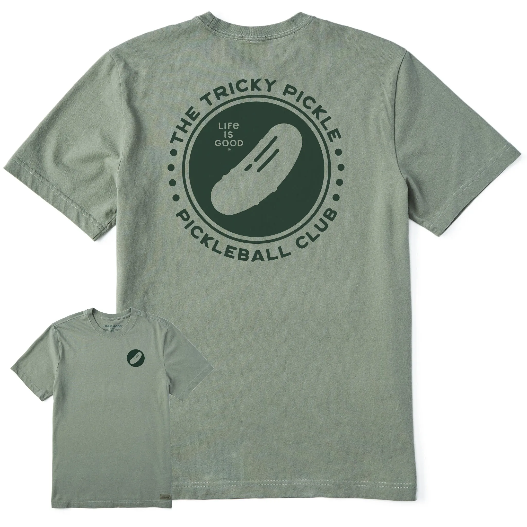 Men's Tricky Pickleball Club Short Sleeve Tee Life is Good
