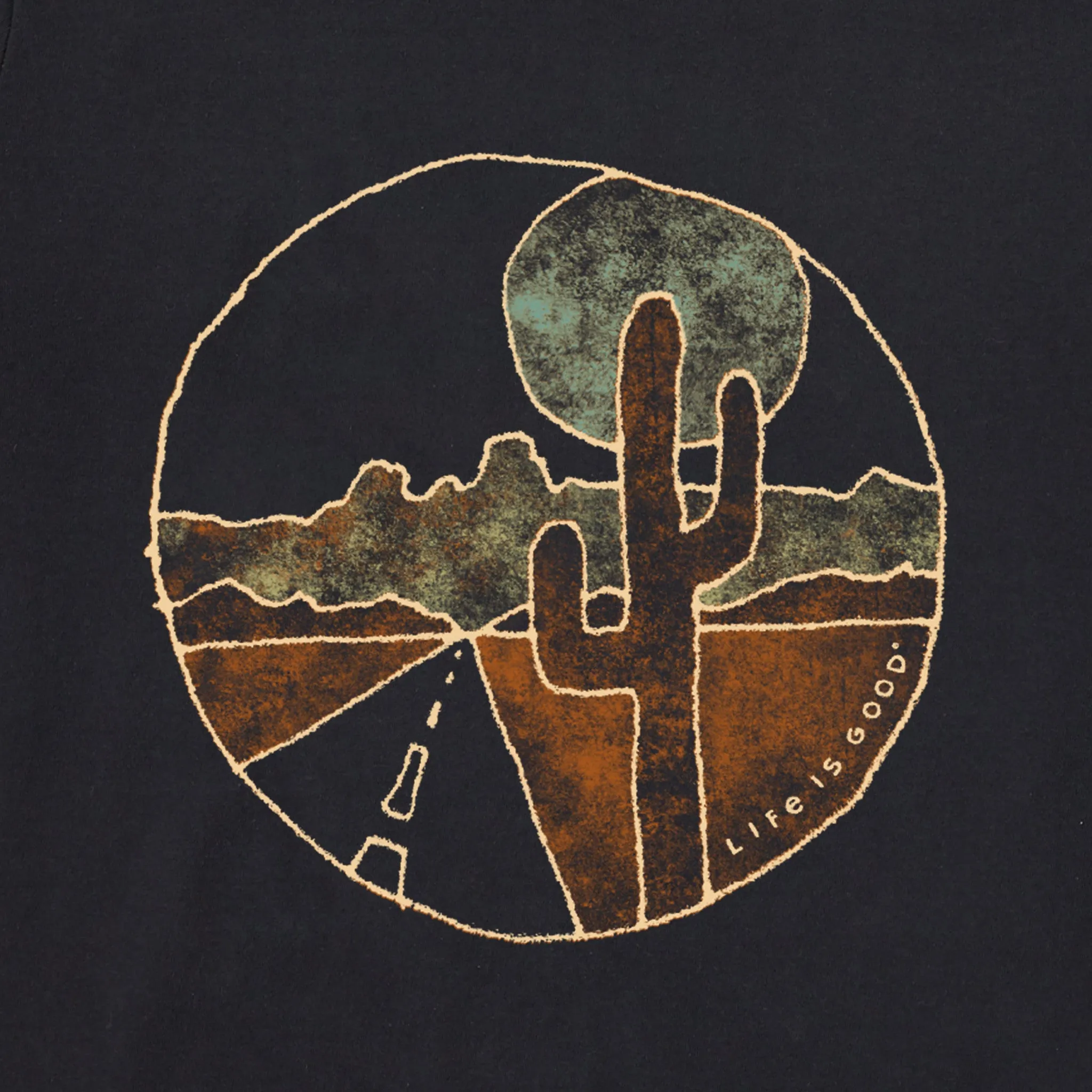 Men's Trippy Desert Short Sleeve Tee Life is Good